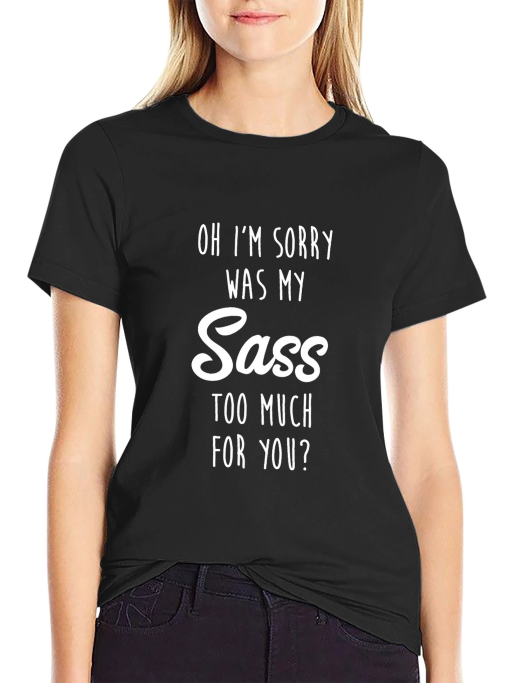 Sassy Graphic Tee - Mens Black Shirt