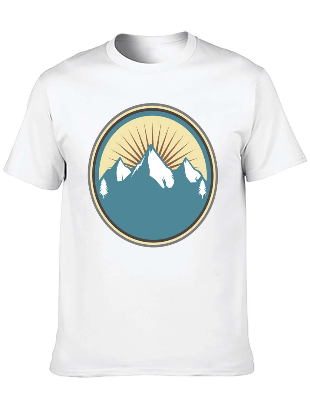 Mountain Peak Graphic Tee - Nature Inspired Style