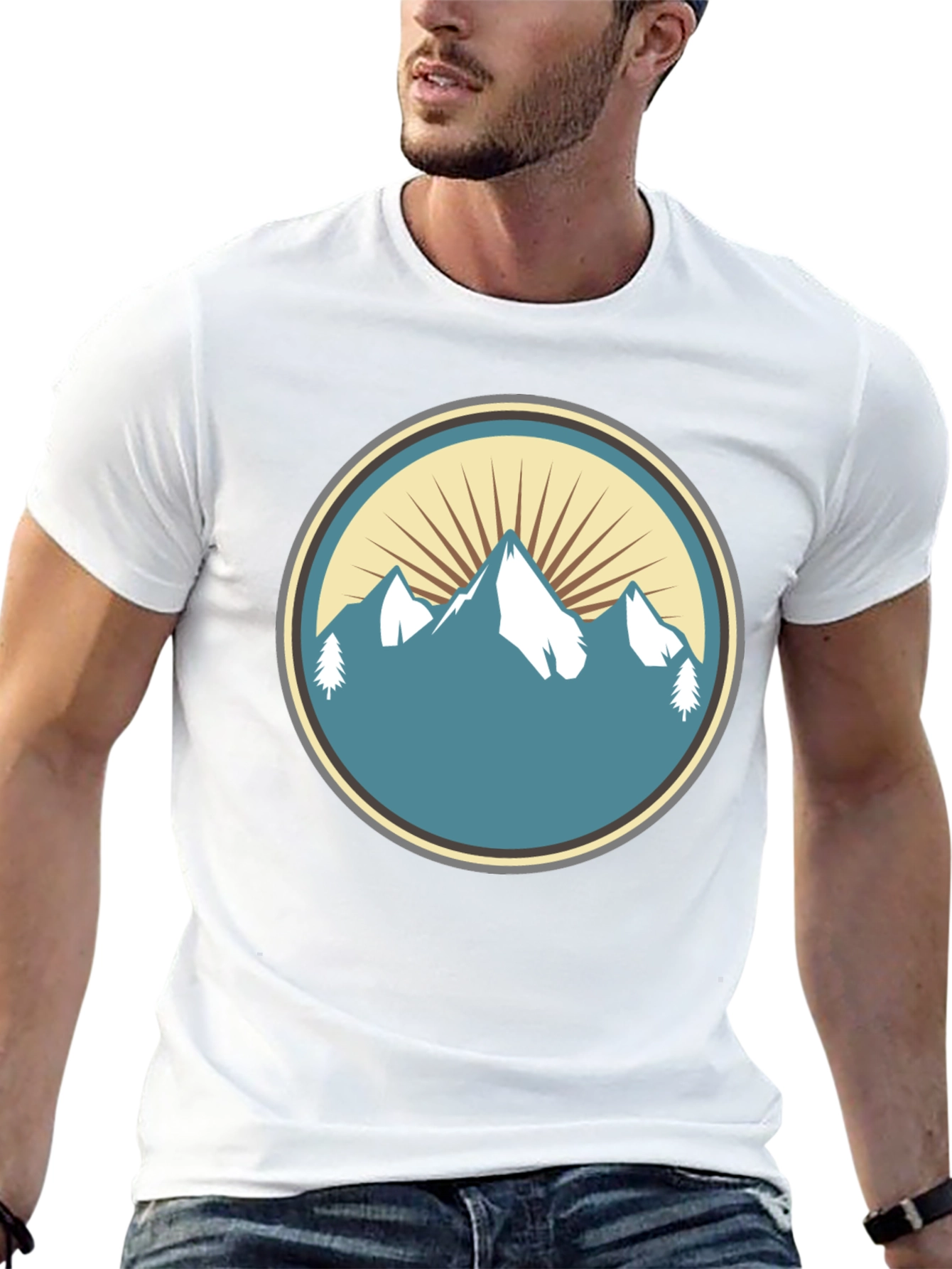 Mountain Peak Graphic Tee - Nature Inspired Style