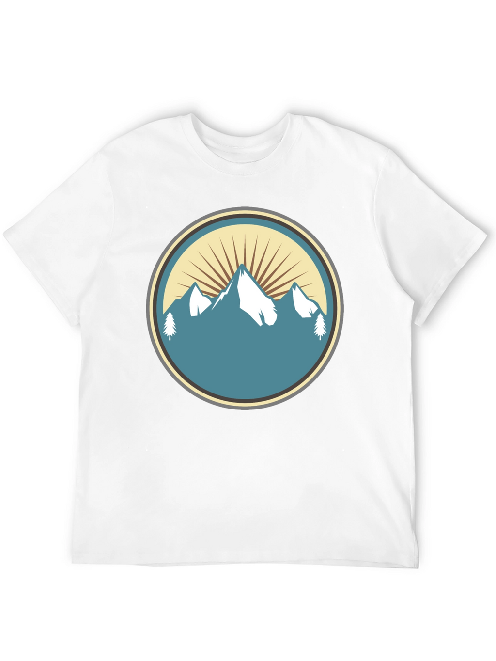 Mountain Peak Graphic Tee - Nature Inspired Style