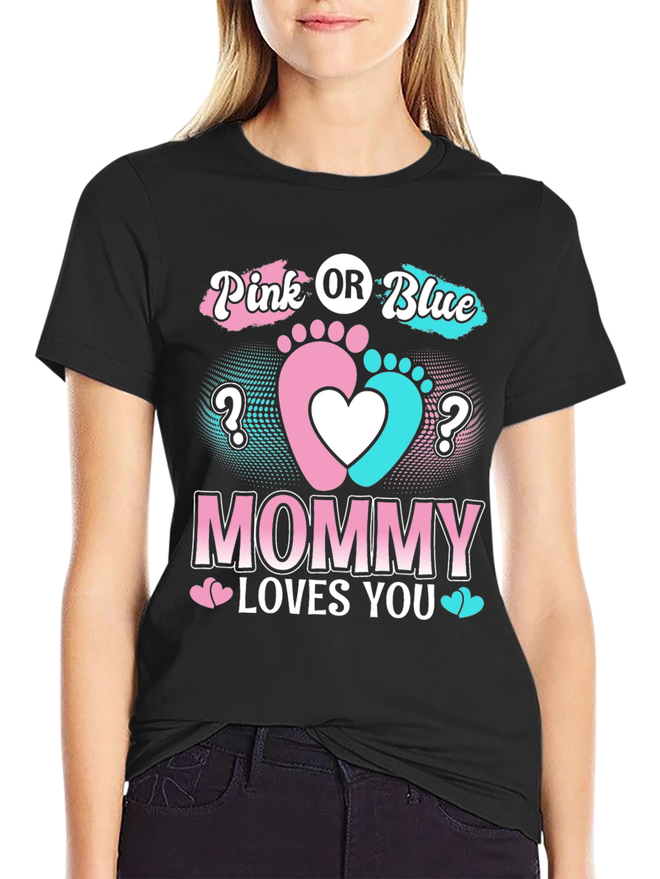 Pink or Blue Mommy Loves You T-Shirt