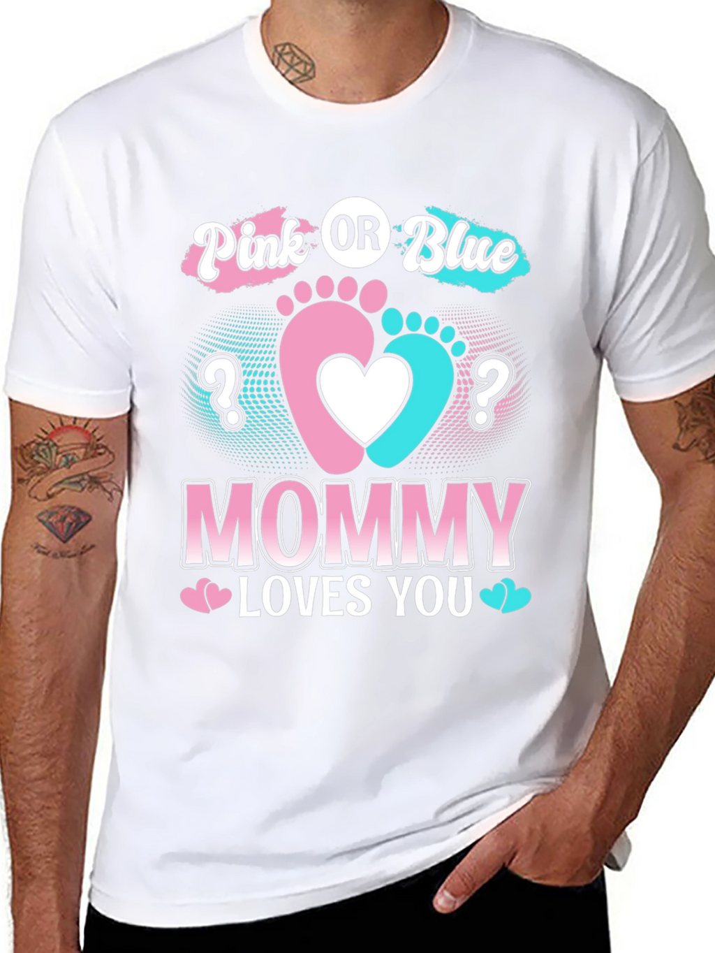 Pink or Blue Mommy Loves You T-Shirt