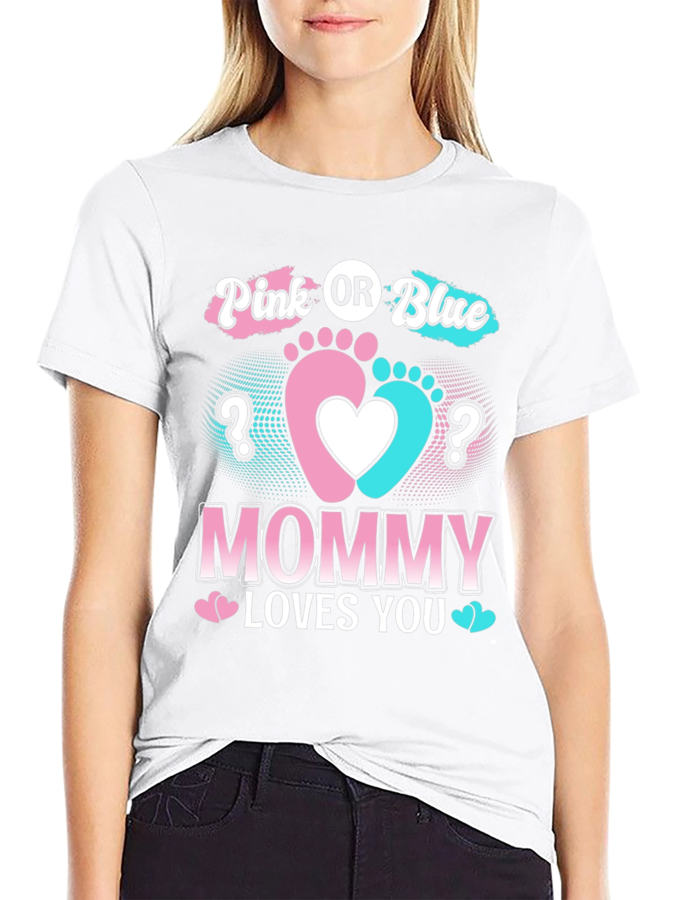 Pink or Blue Mommy Loves You T-Shirt