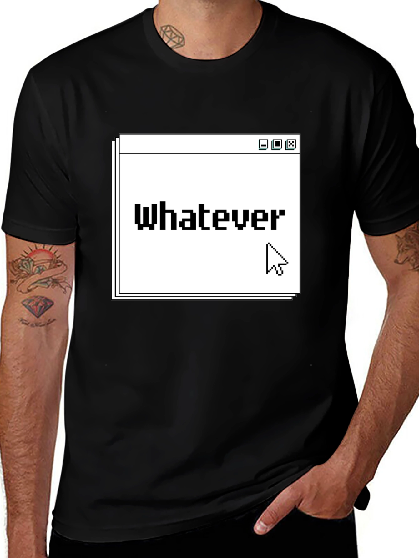 Whatever T-Shirt - Pixel Art Design