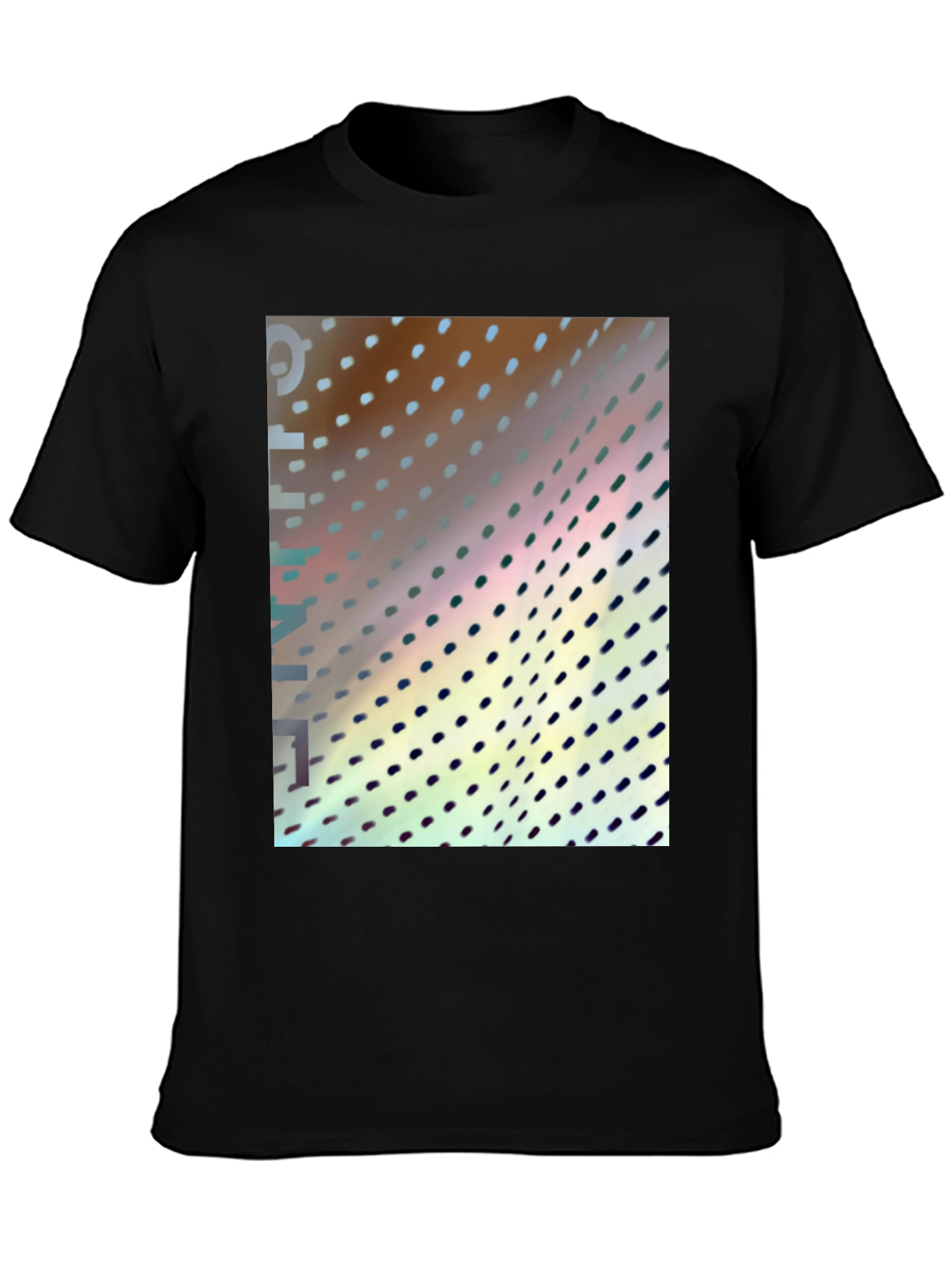 Abstract Dotted Pattern Graphic T-Shirt