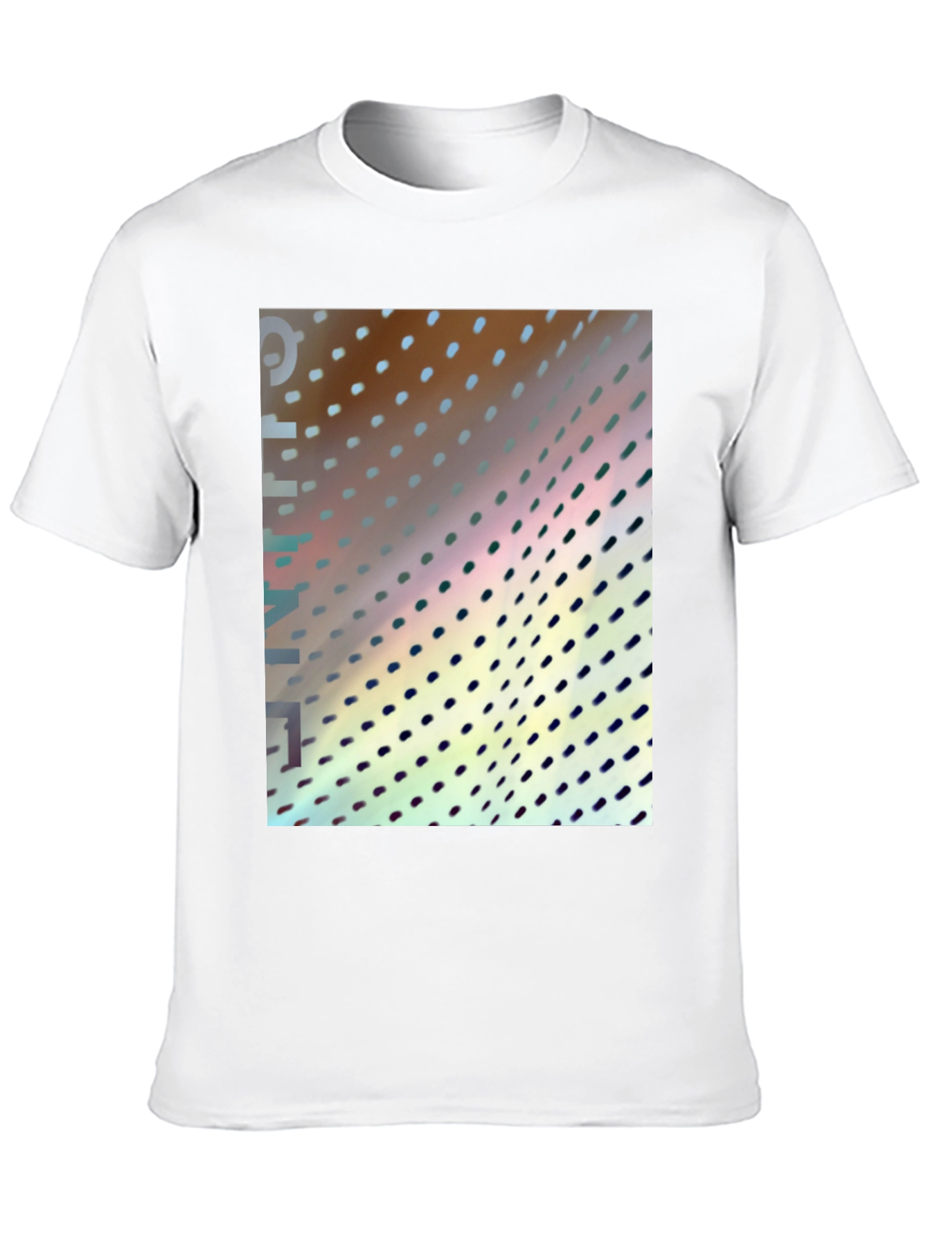 Abstract Dotted Pattern Graphic T-Shirt