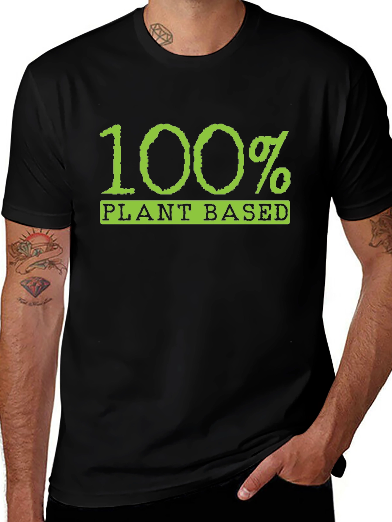 100% Plant Based Graphic T-Shirt - Vegan Lifestyle