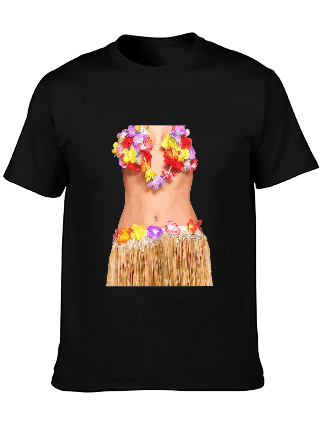 Hawaiian Hula Girl T-Shirt - Funny Costume Tee