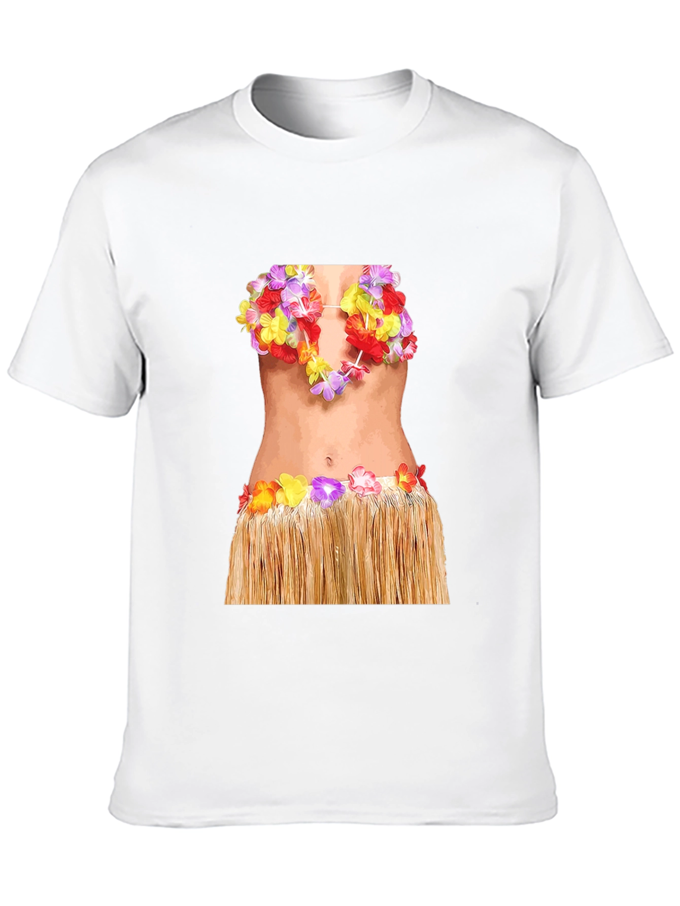 Hawaiian Hula Girl T-Shirt - Funny Costume Tee