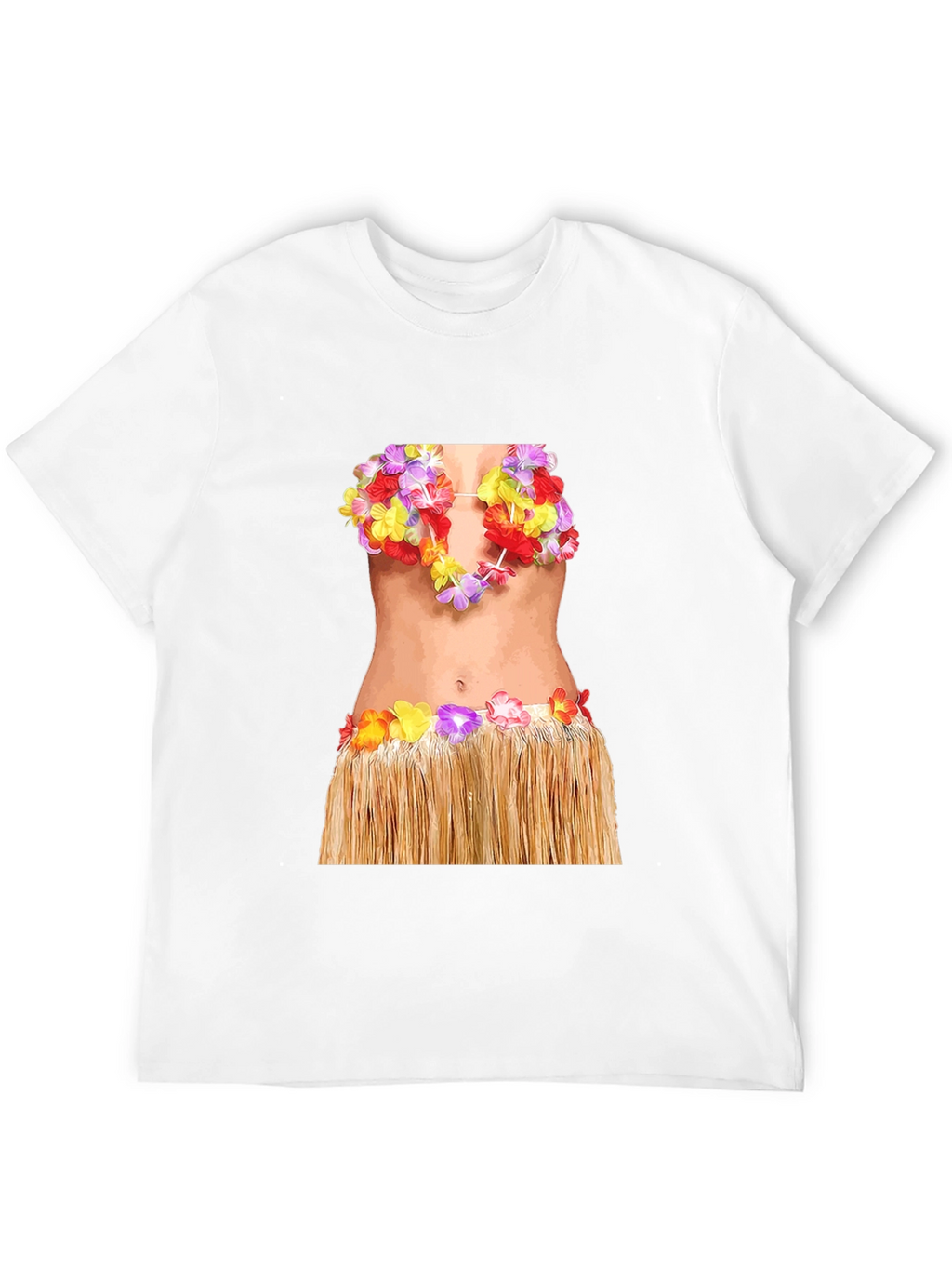 Hawaiian Hula Girl T-Shirt - Funny Costume Tee