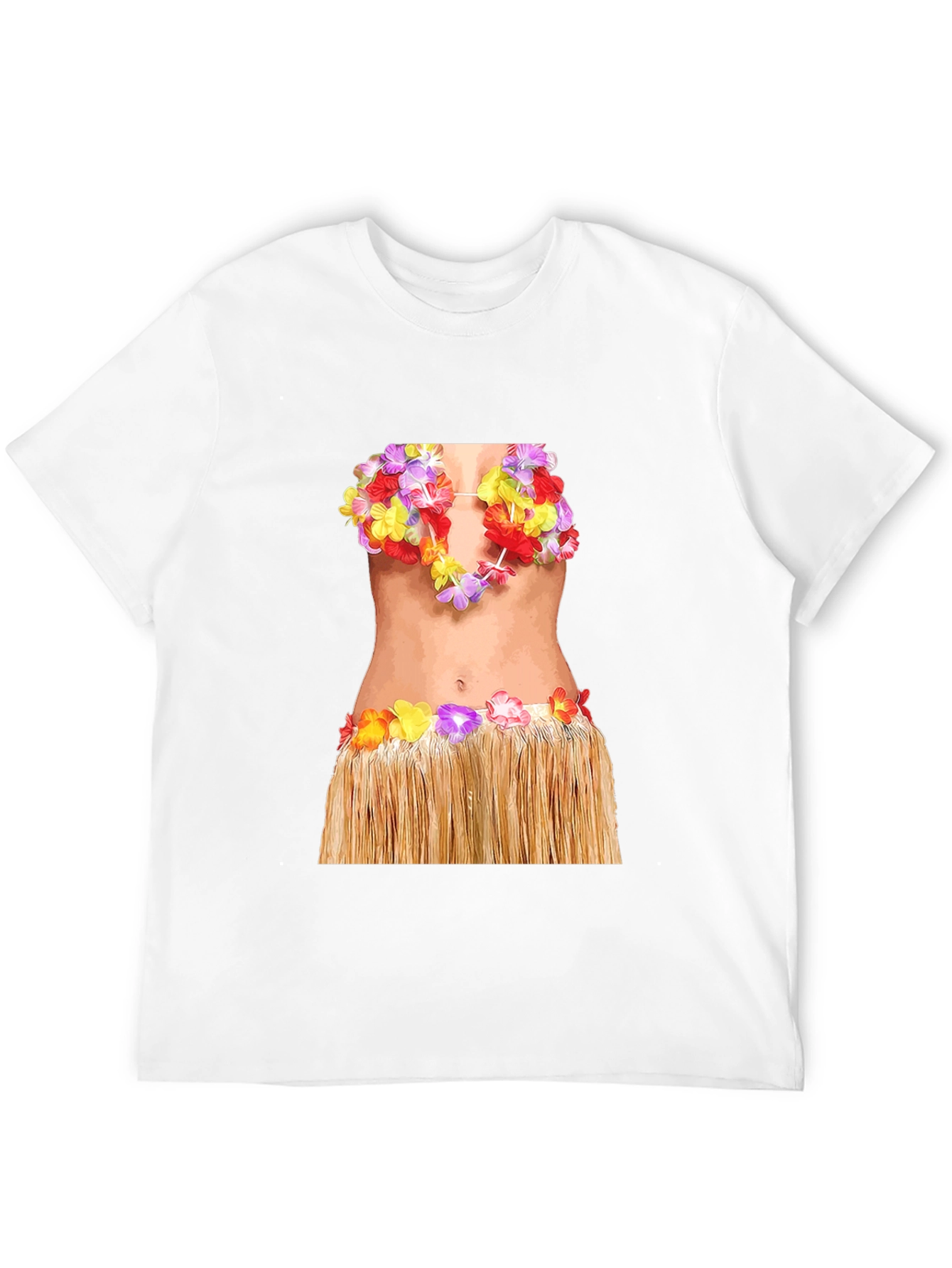 Hawaiian Hula Girl T-Shirt - Funny Costume Tee