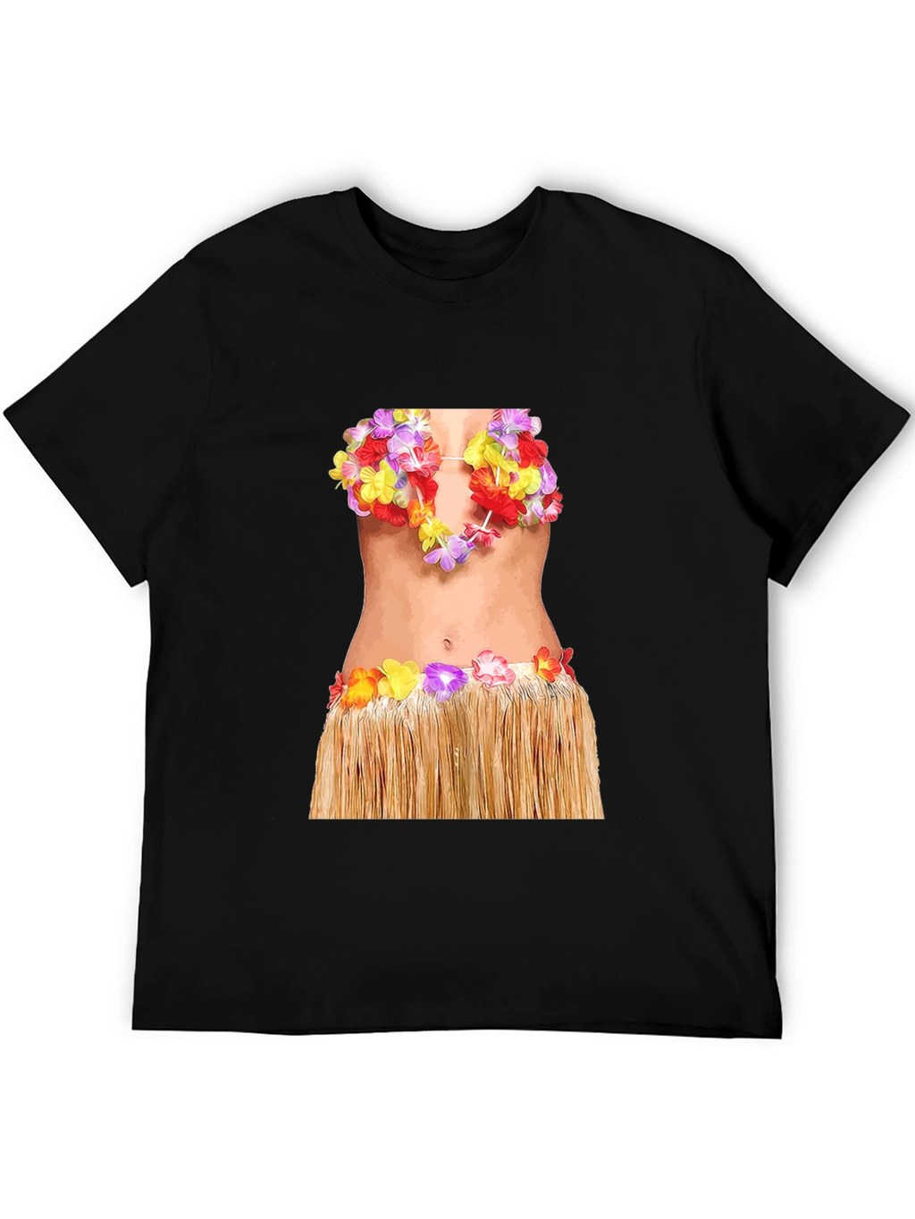 Hawaiian Hula Girl T-Shirt - Funny Costume Tee