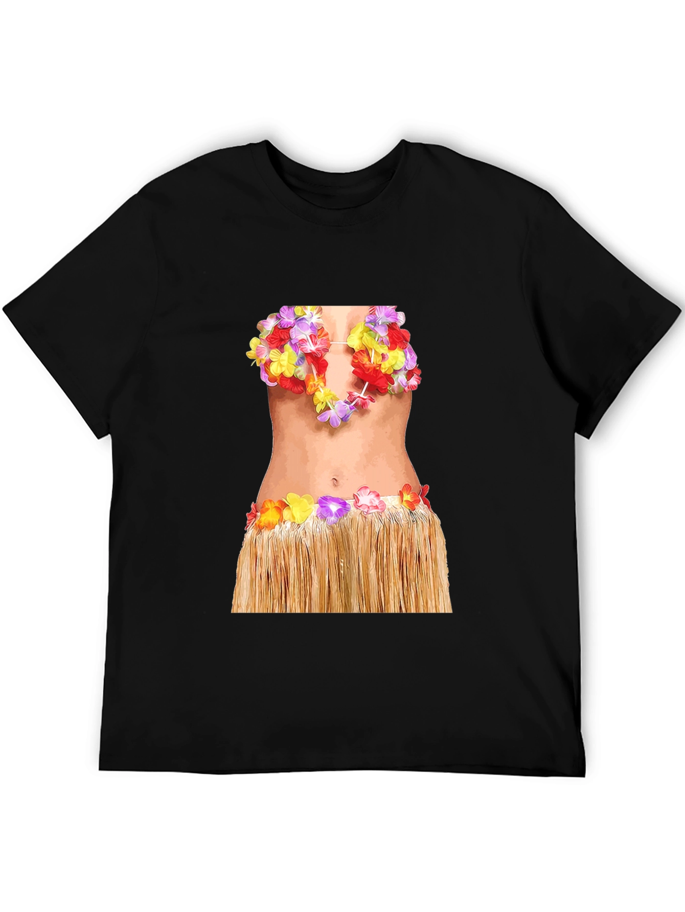 Hawaiian Hula Girl T-Shirt - Funny Costume Tee