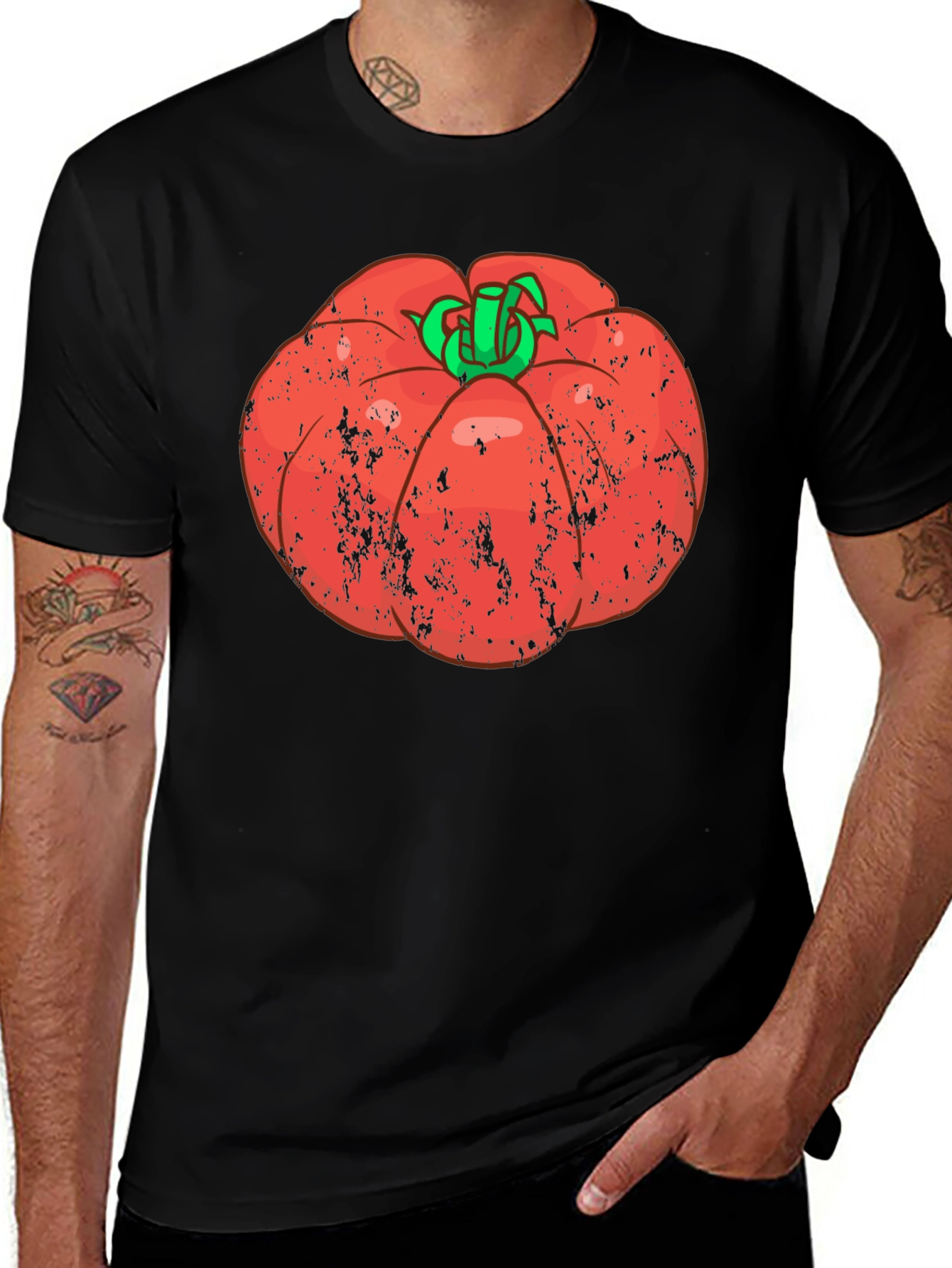 Tomato Graphic Tee - Fun Food T-Shirt
