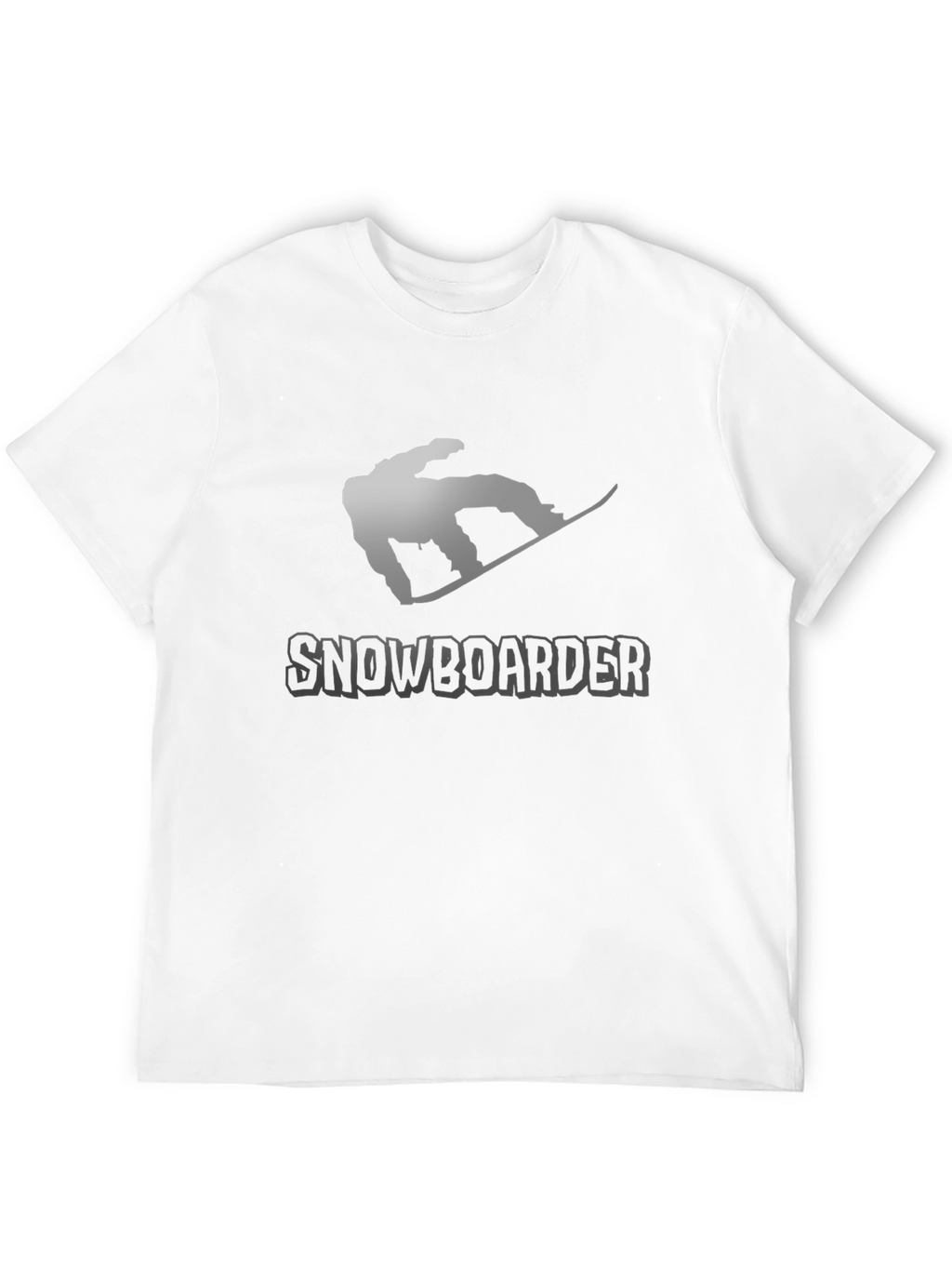 Snowboarder Graphic Tee - Black Cotton T-Shirt