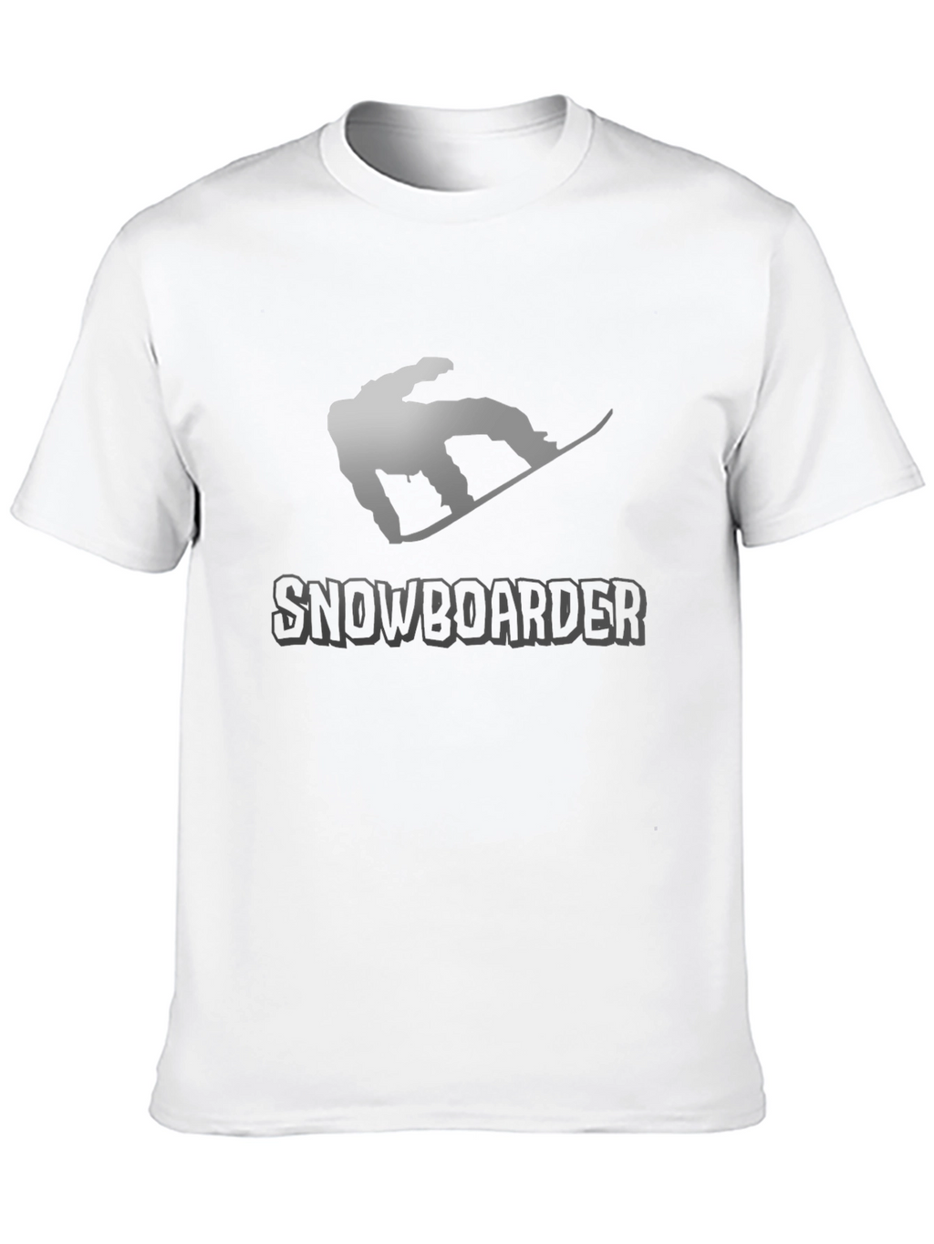 Snowboarder Graphic Tee - Black Cotton T-Shirt