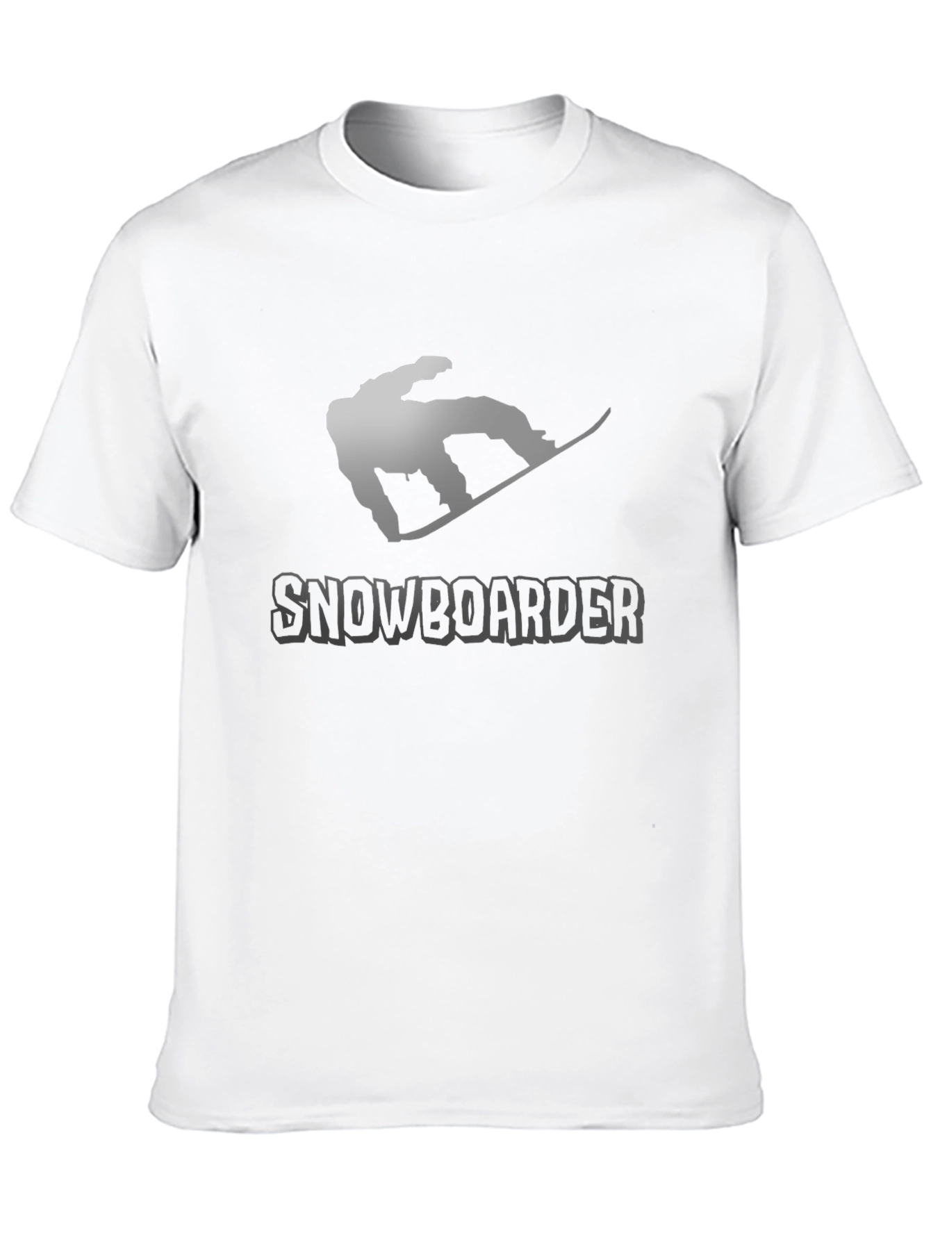 Snowboarder Graphic Tee - Black Cotton T-Shirt