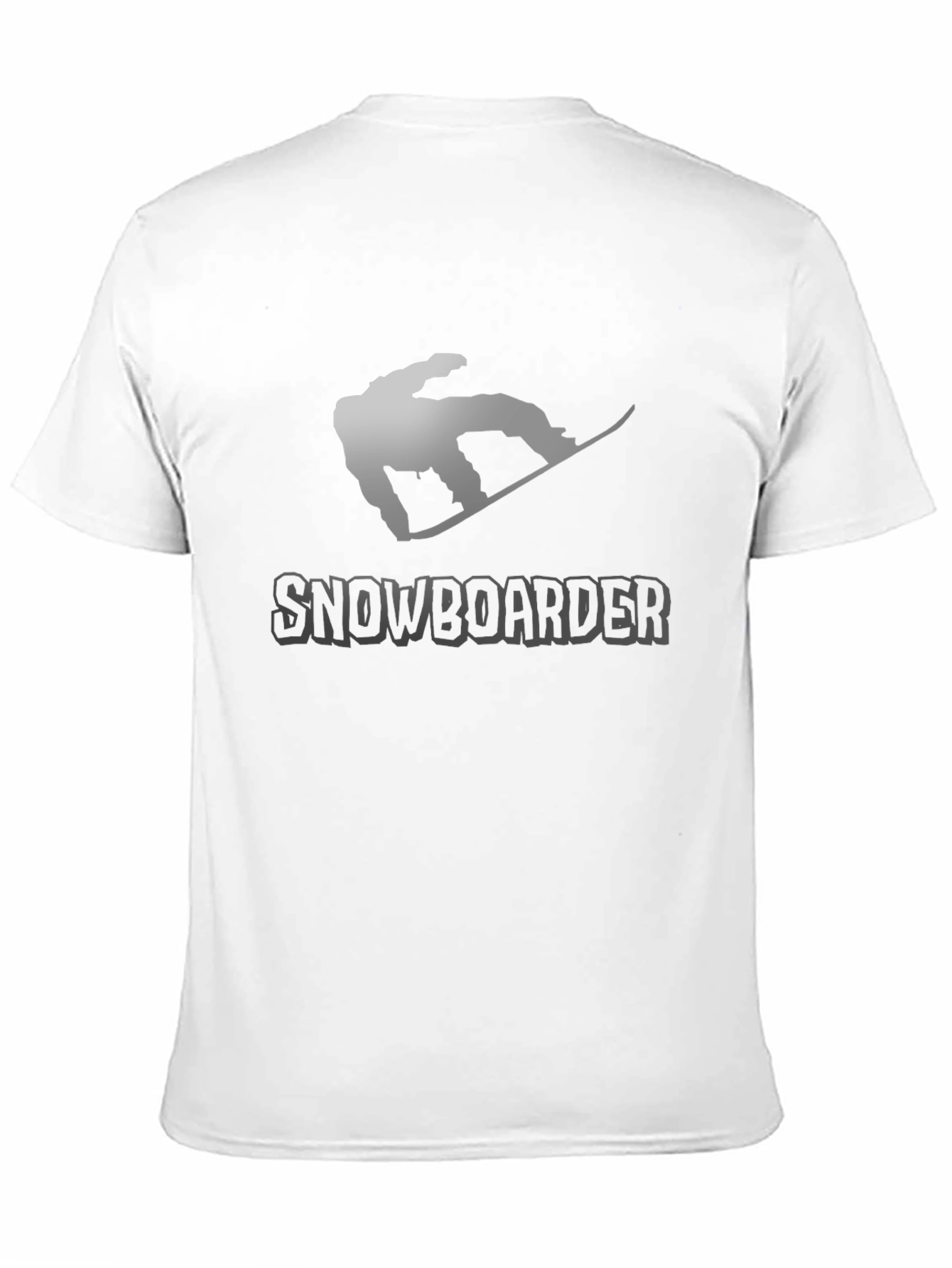 Snowboarder Graphic Tee - Black Cotton T-Shirt