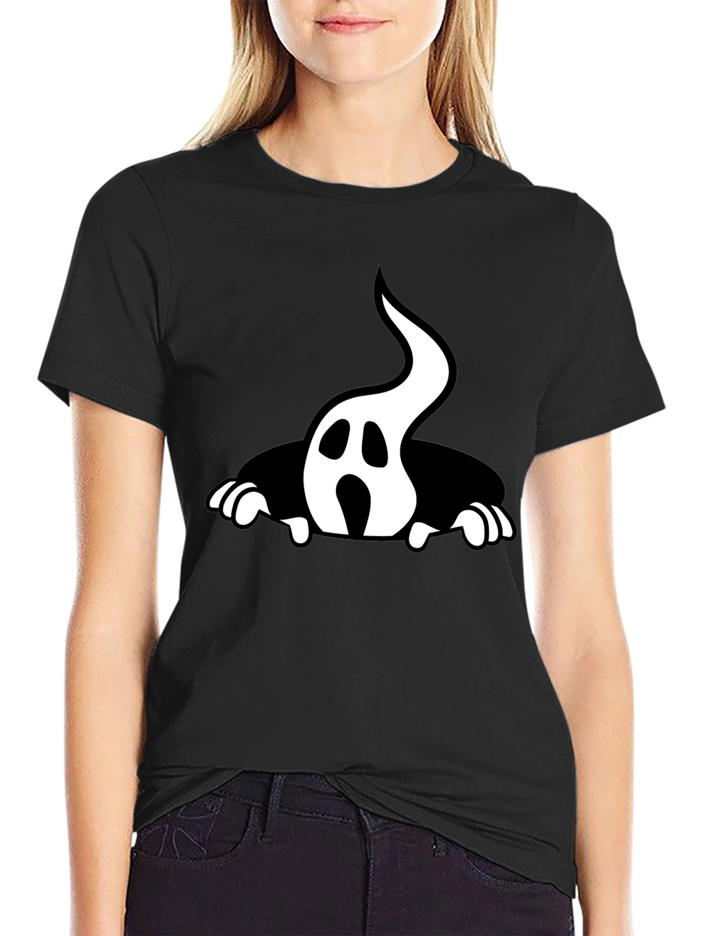 Ghost Graphic Tee - Halloween Style