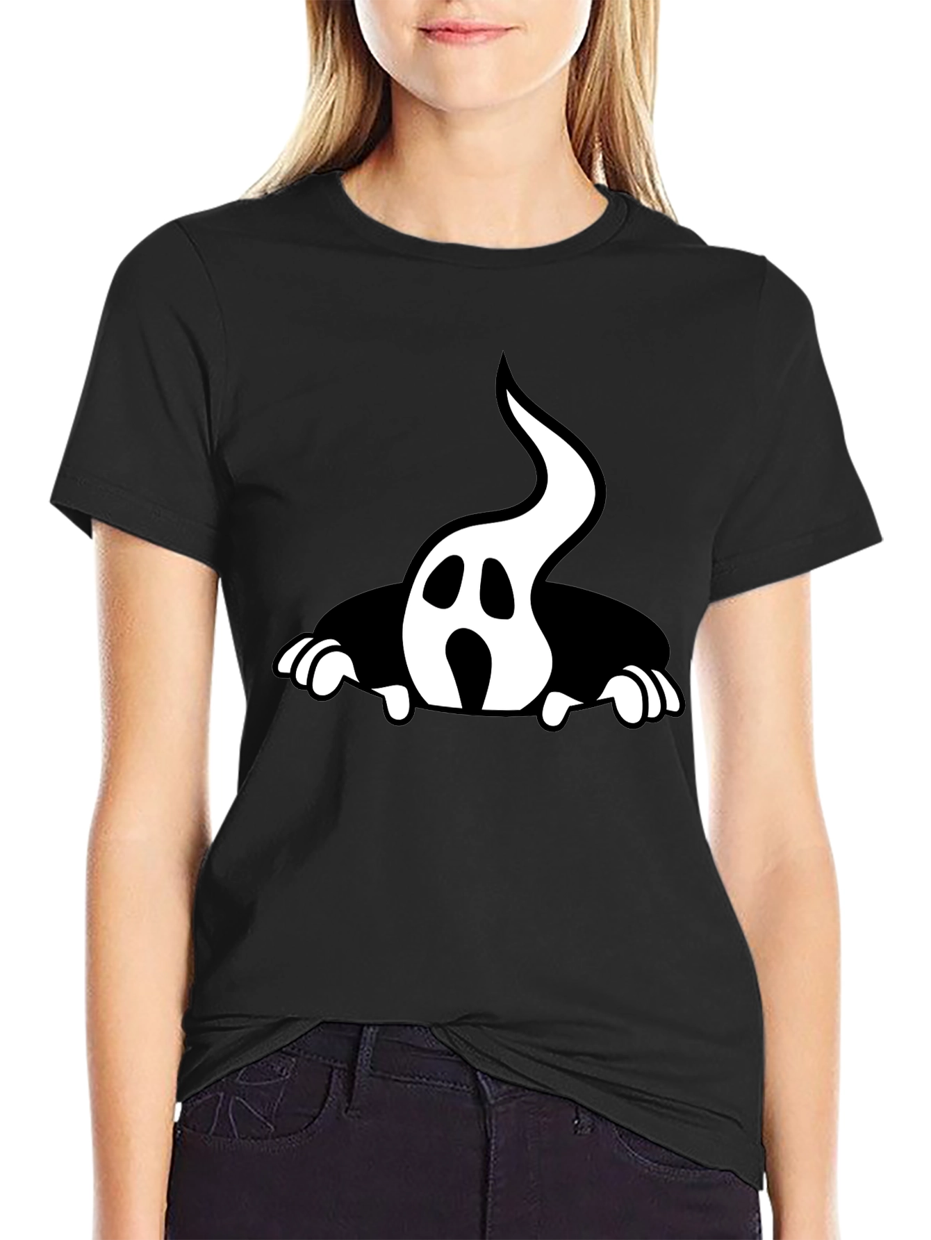 Ghost Graphic Tee - Halloween Style