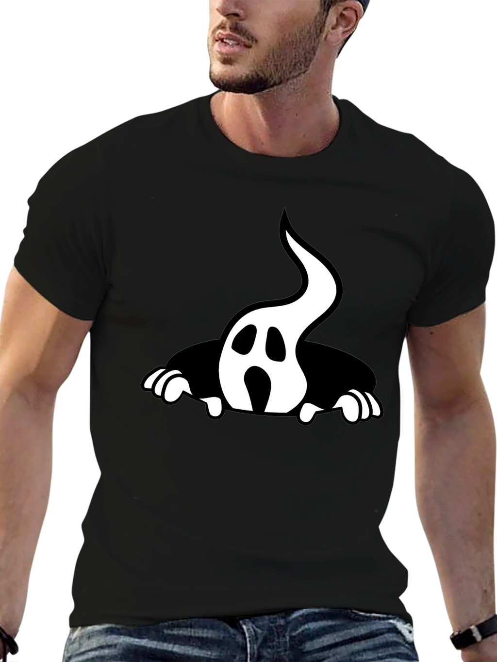 Ghost Graphic Tee - Halloween Style