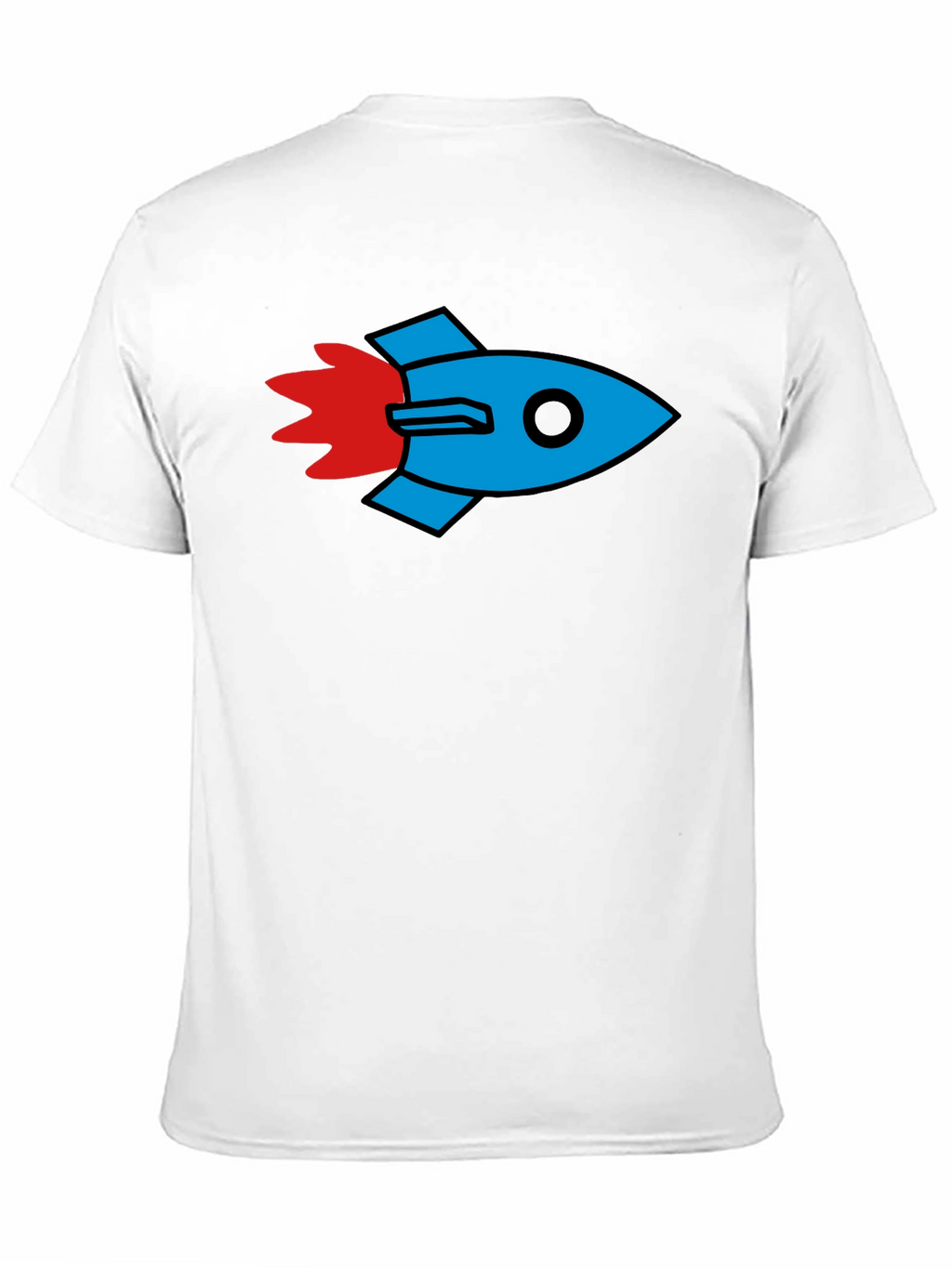 Rocket Graphic Black T-Shirt - Stylish & Unique