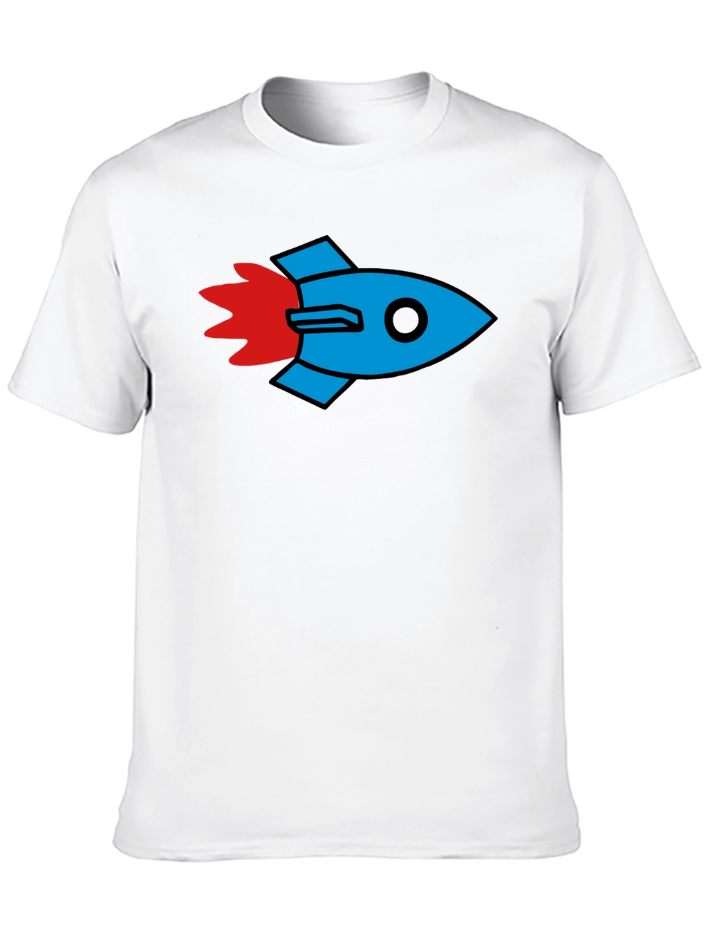 Rocket Graphic Black T-Shirt - Stylish & Unique