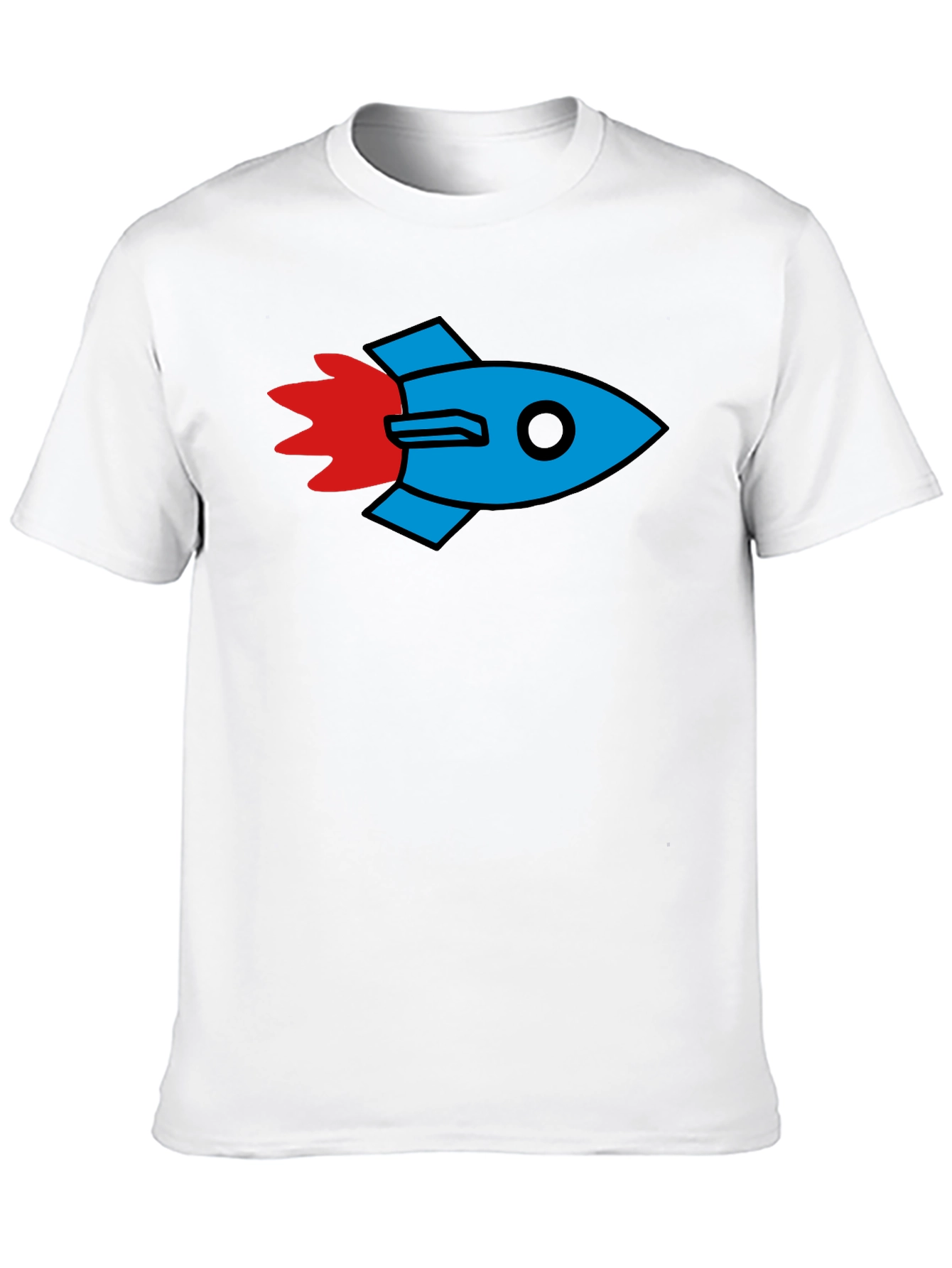 Rocket Graphic Black T-Shirt - Stylish & Unique