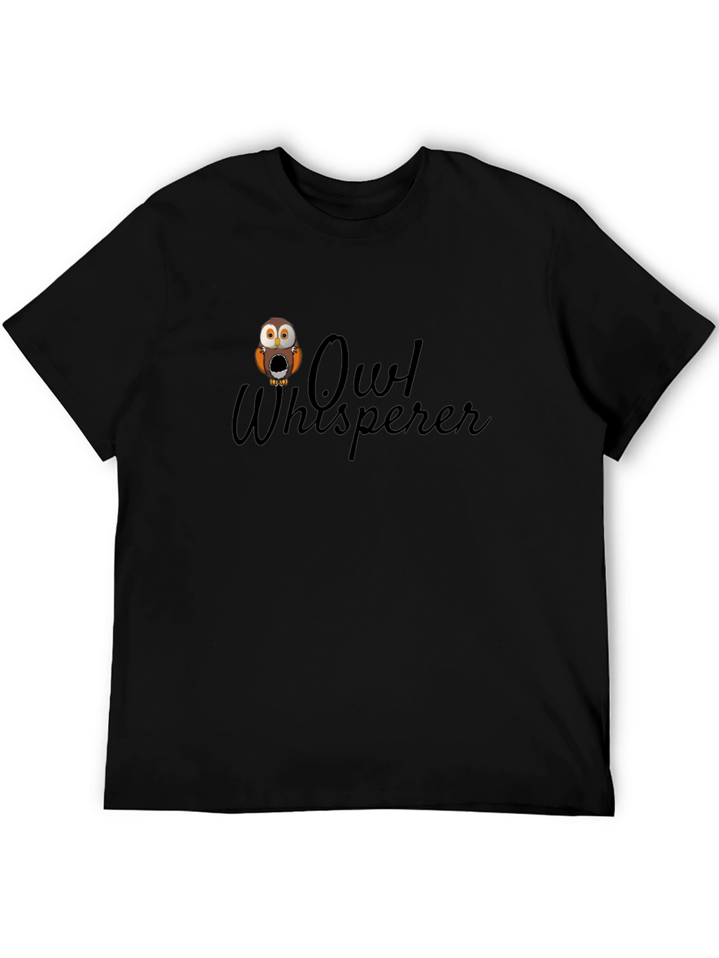 Owl Whisperer Graphic T-Shirt - Black