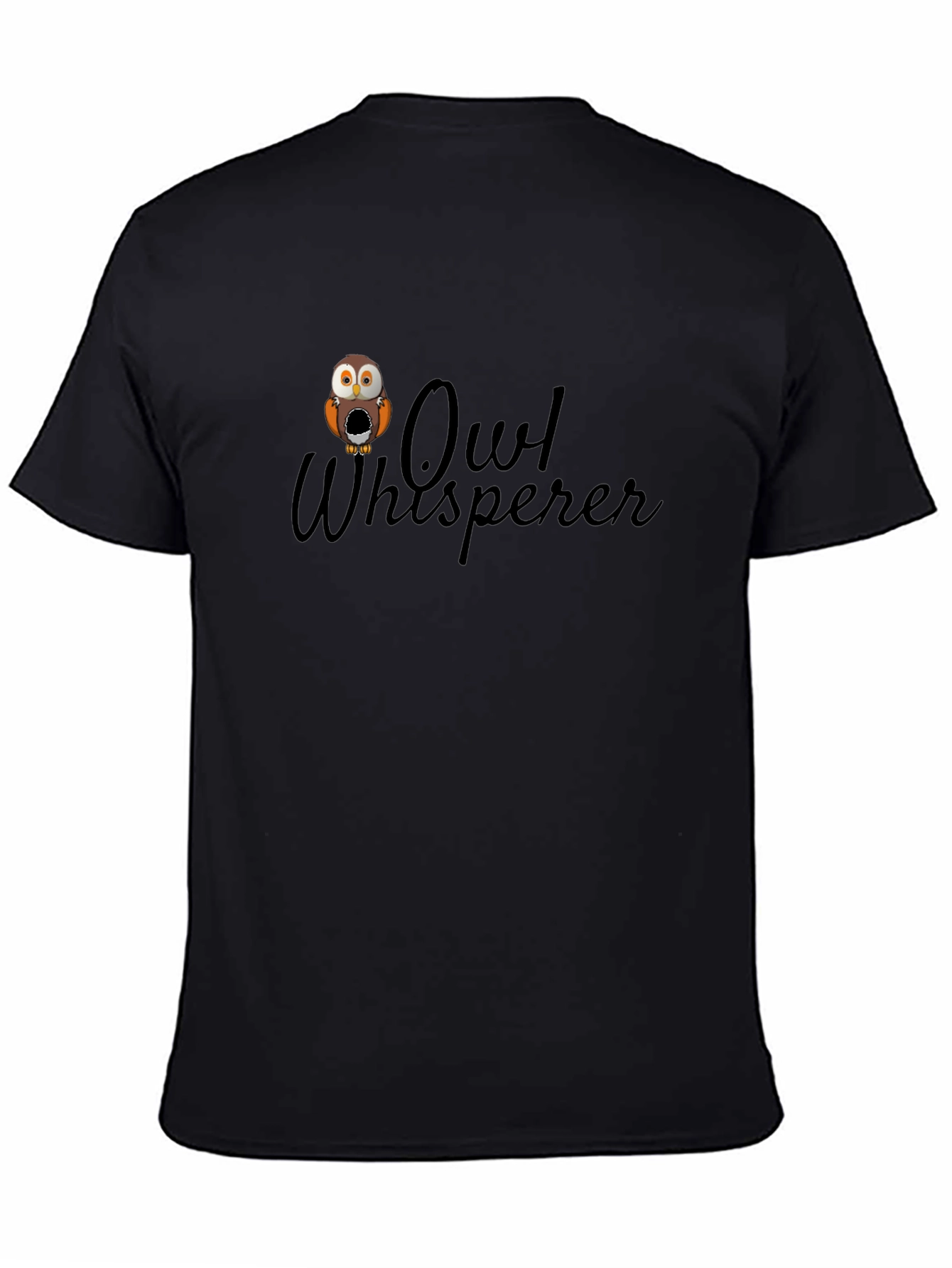 Owl Whisperer Graphic T-Shirt - Black