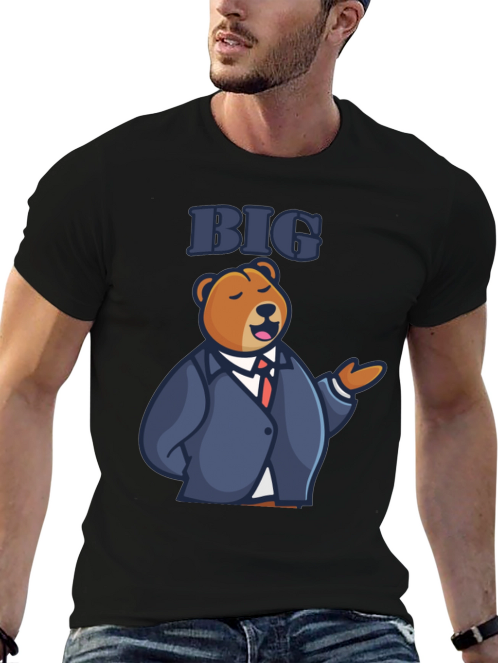 Big Bear T-Shirt - Funny Cartoon Graphic Tee