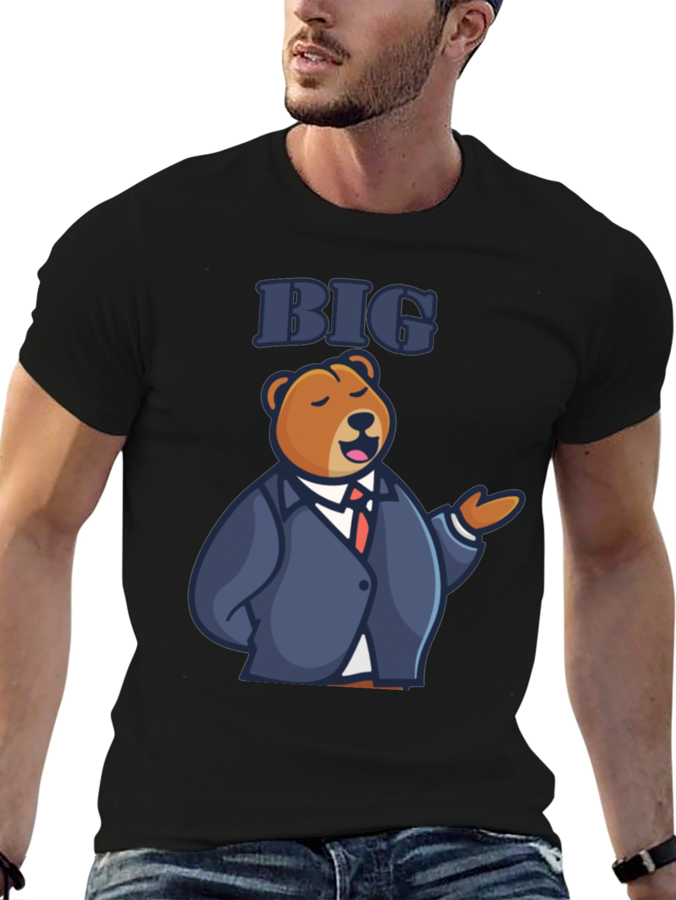 Big Bear T-Shirt - Funny Cartoon Graphic Tee