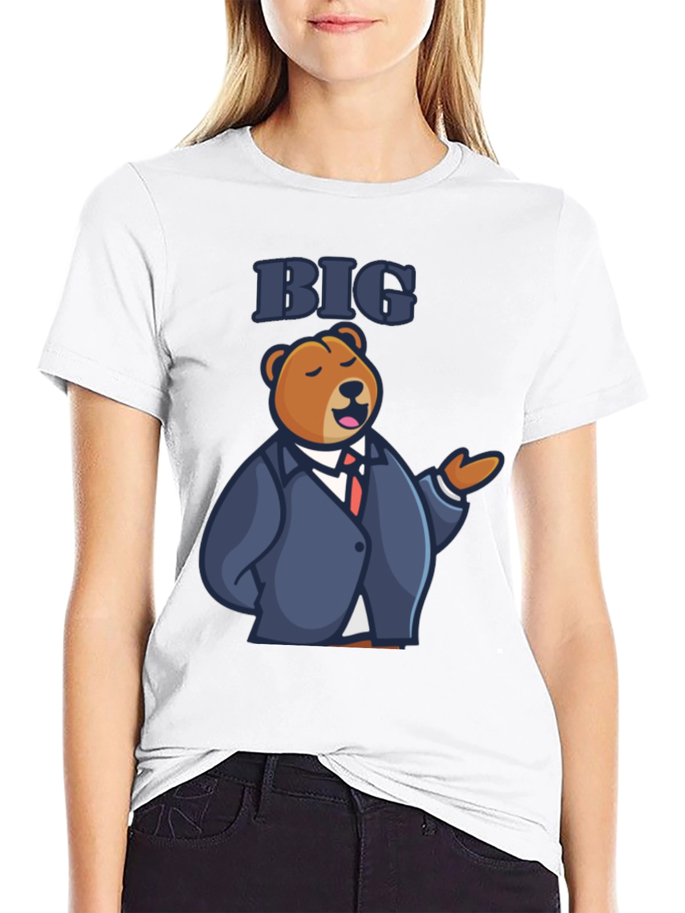Big Bear T-Shirt - Funny Cartoon Graphic Tee