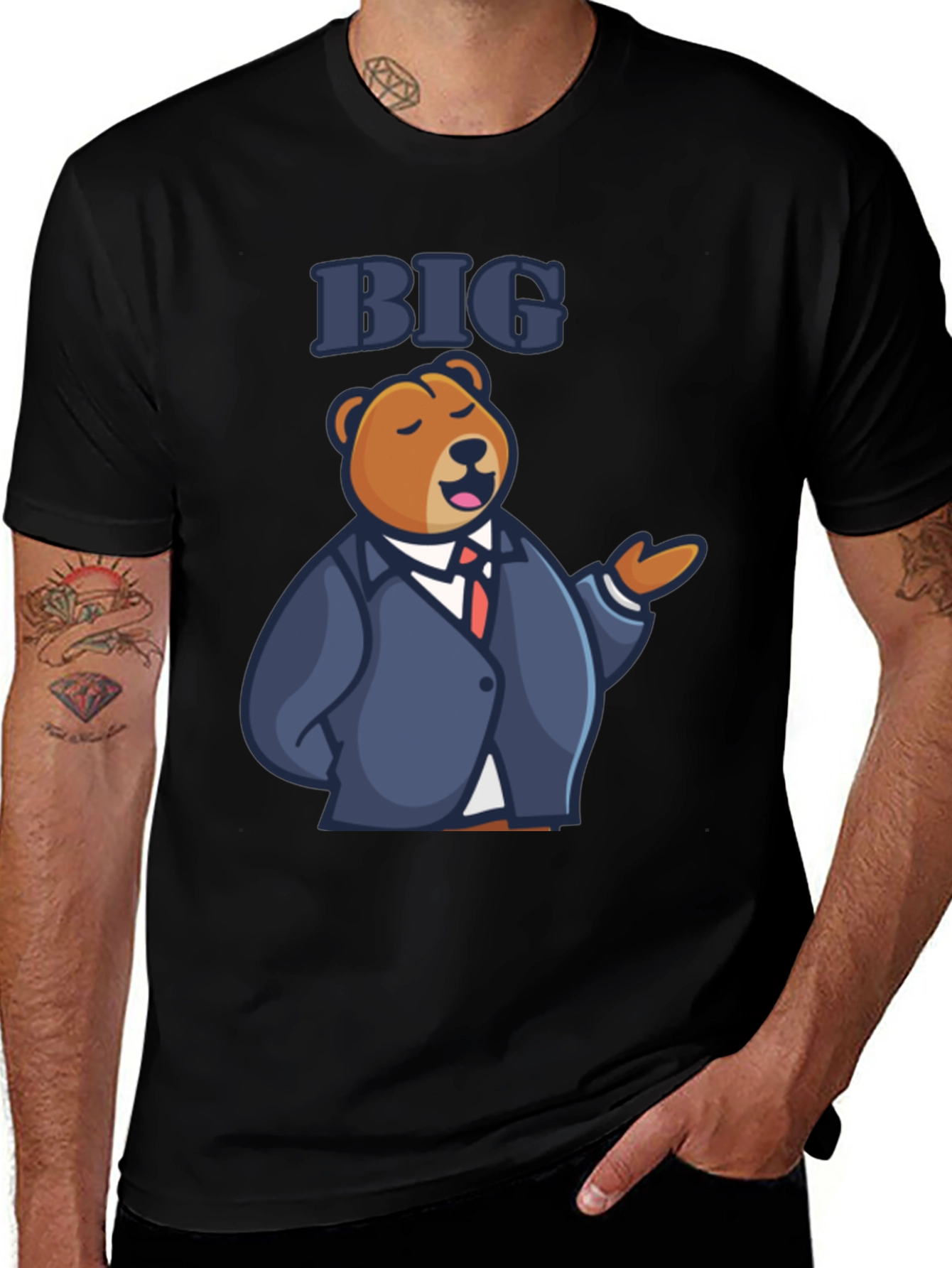 Big Bear T-Shirt - Funny Cartoon Graphic Tee