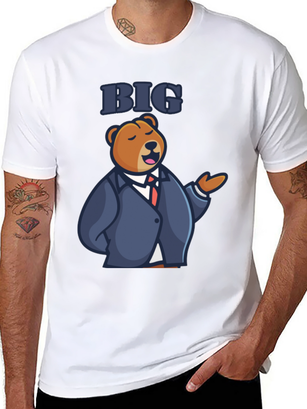 Big Bear T-Shirt - Funny Cartoon Graphic Tee