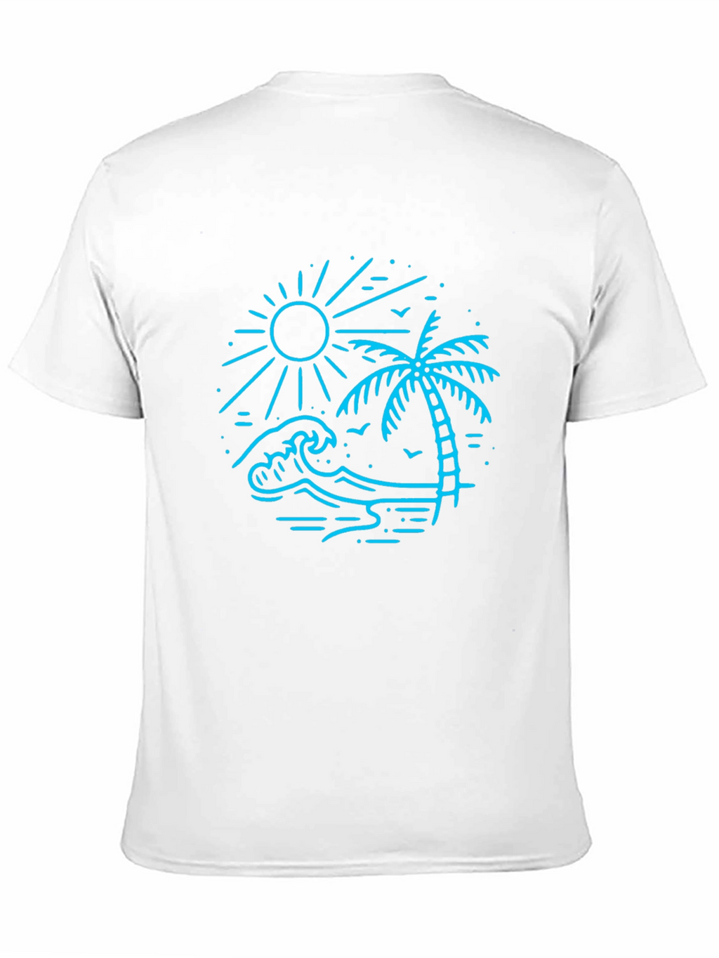 Black Beach Scene Graphic Tee