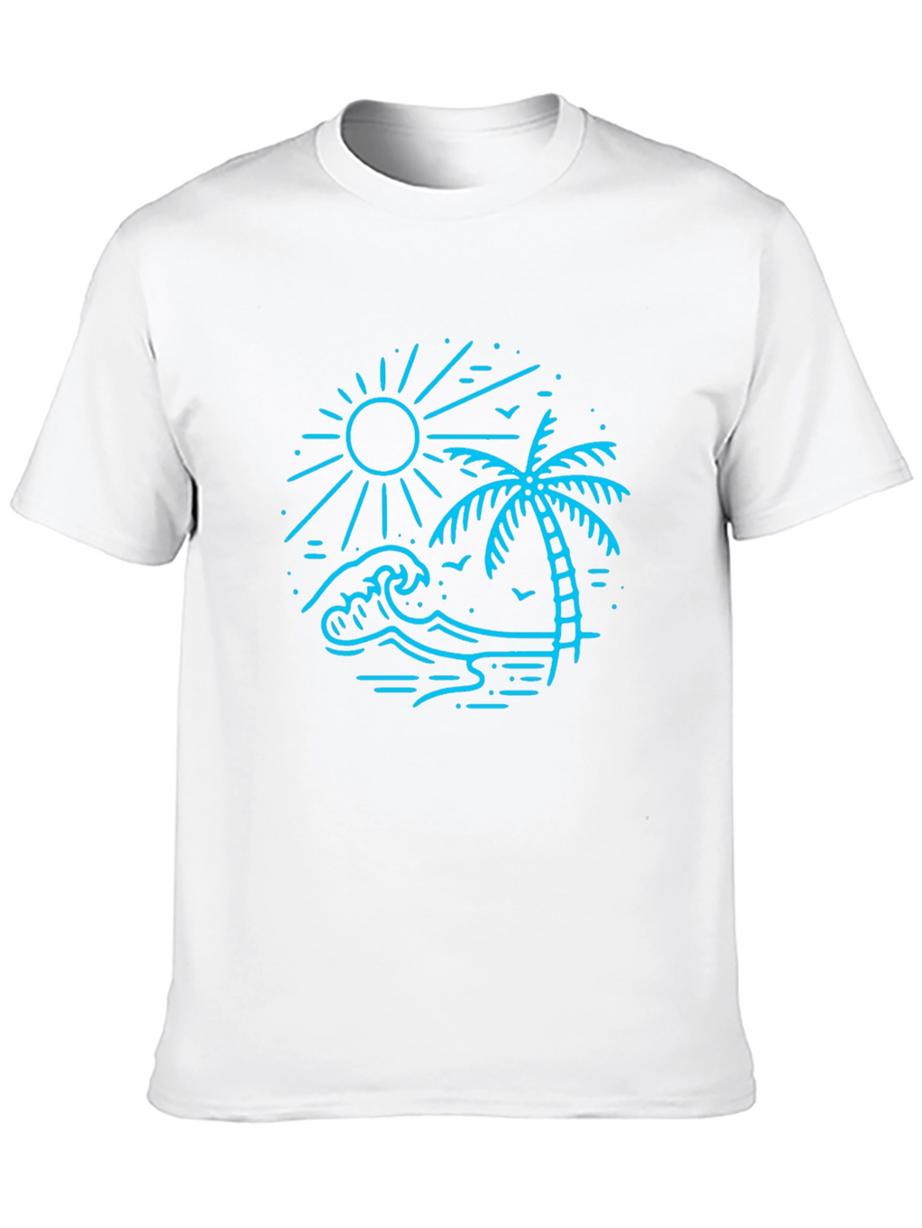 Black Beach Scene Graphic Tee