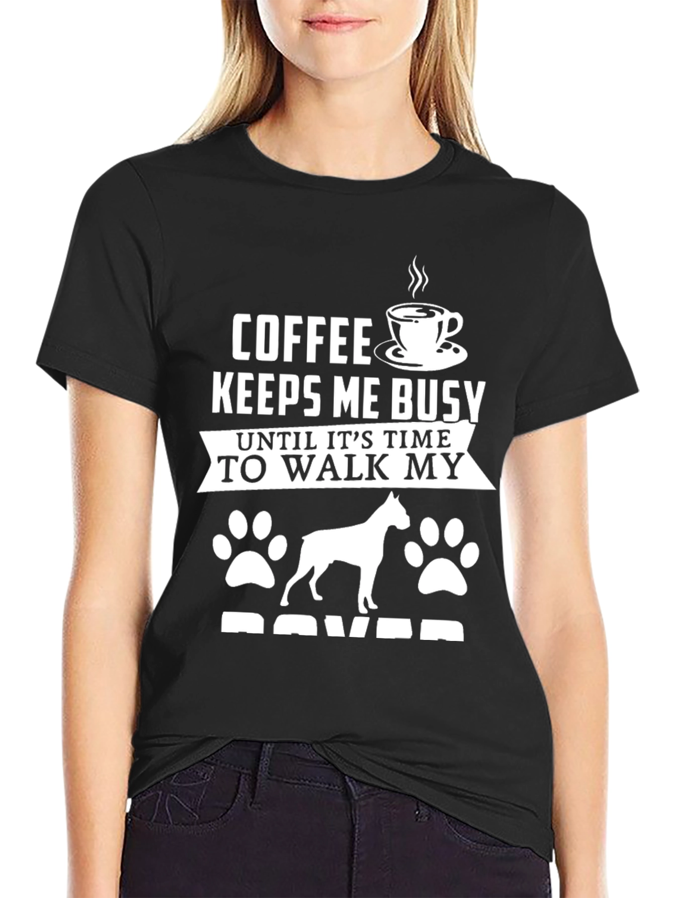 Coffee and Dog T-Shirt - Boxer Lover Tee