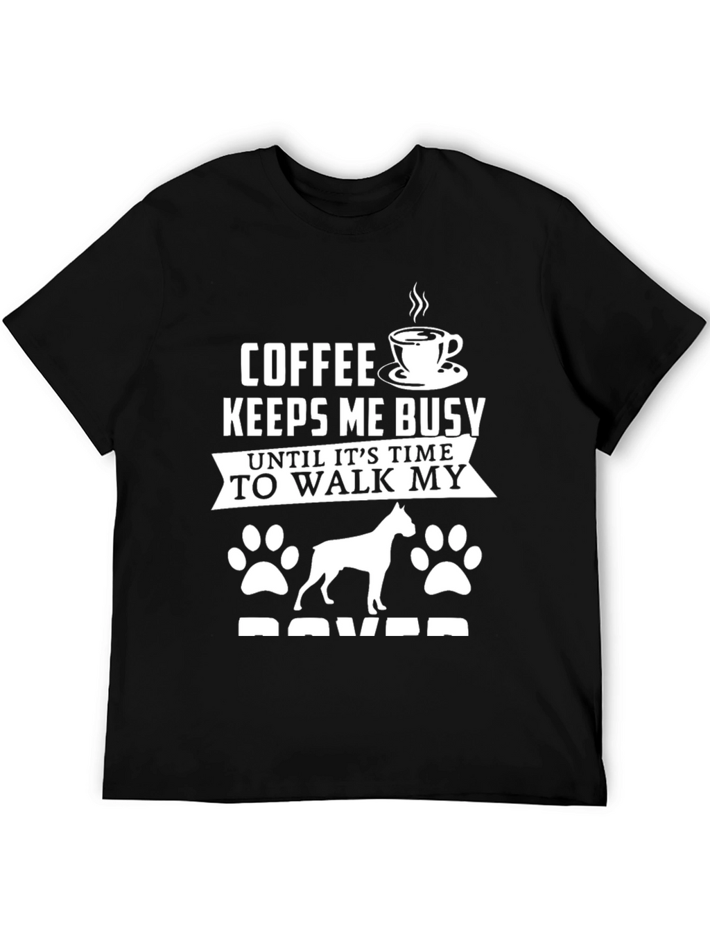 Coffee and Dog T-Shirt - Boxer Lover Tee