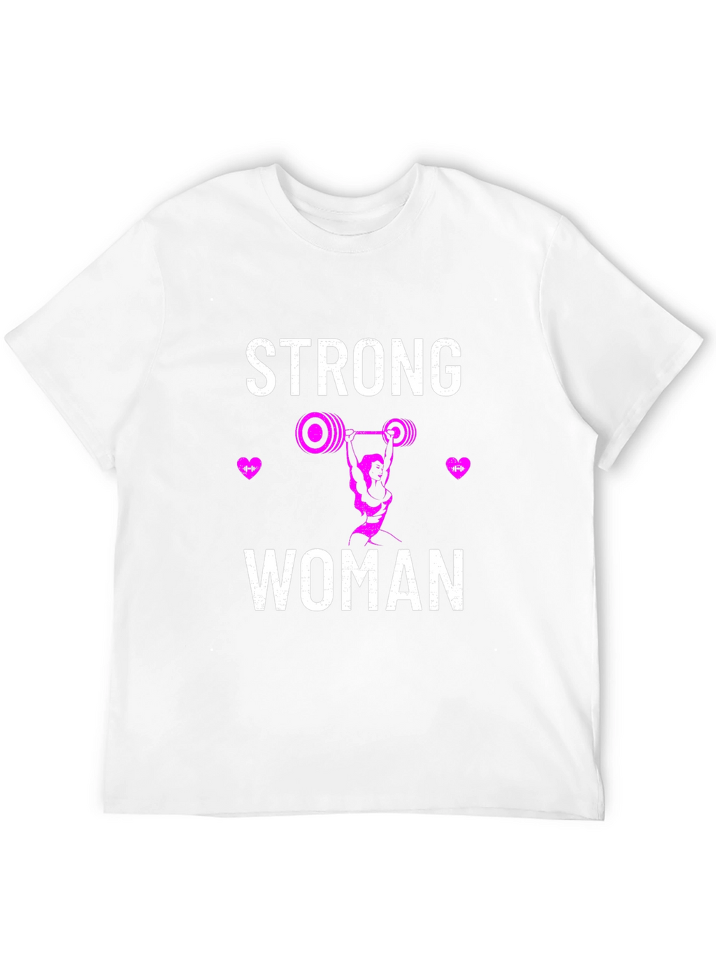 Strong Woman Graphic T-Shirt - Weightlifting Design