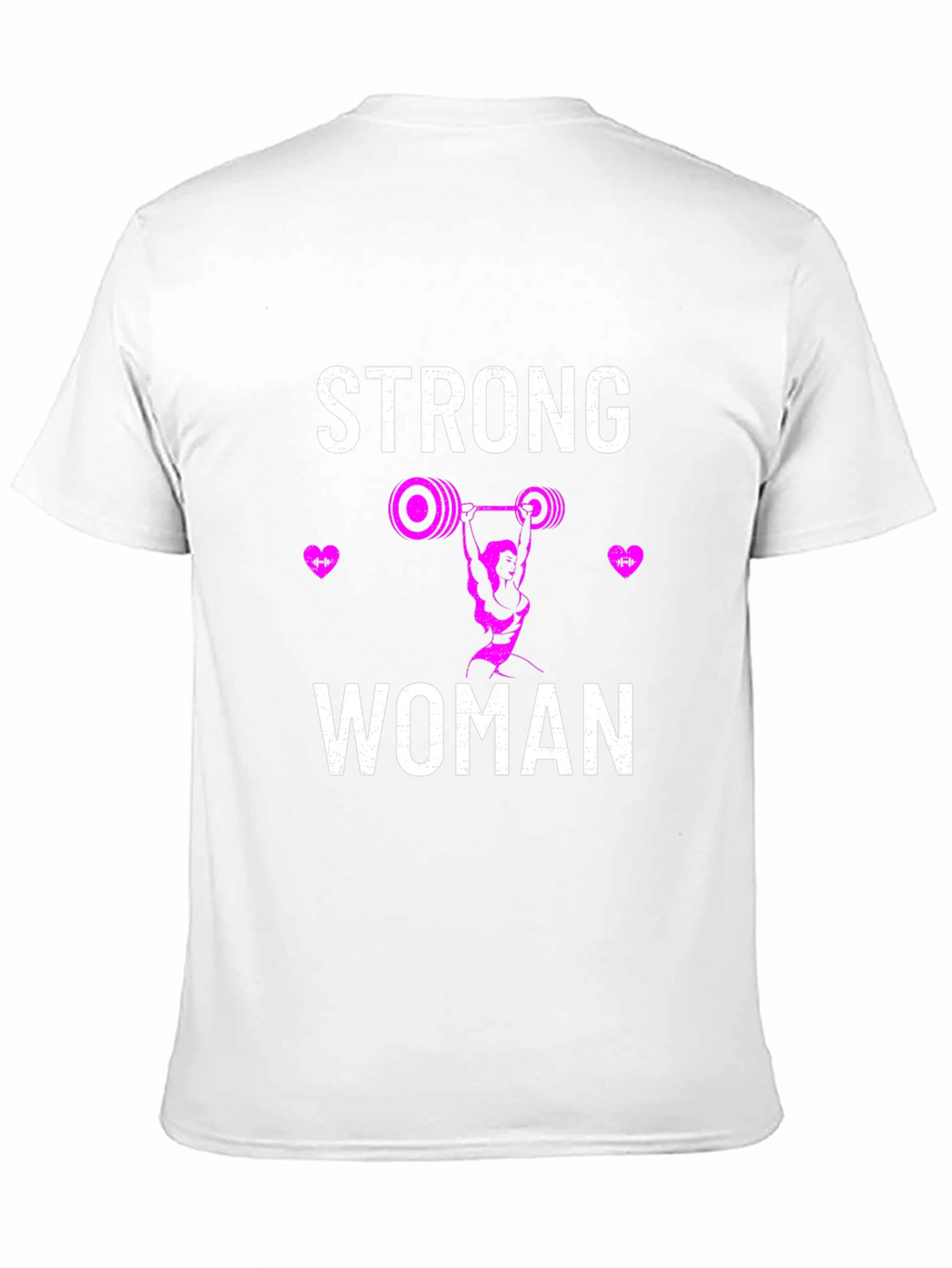 Strong Woman Graphic T-Shirt - Weightlifting Design