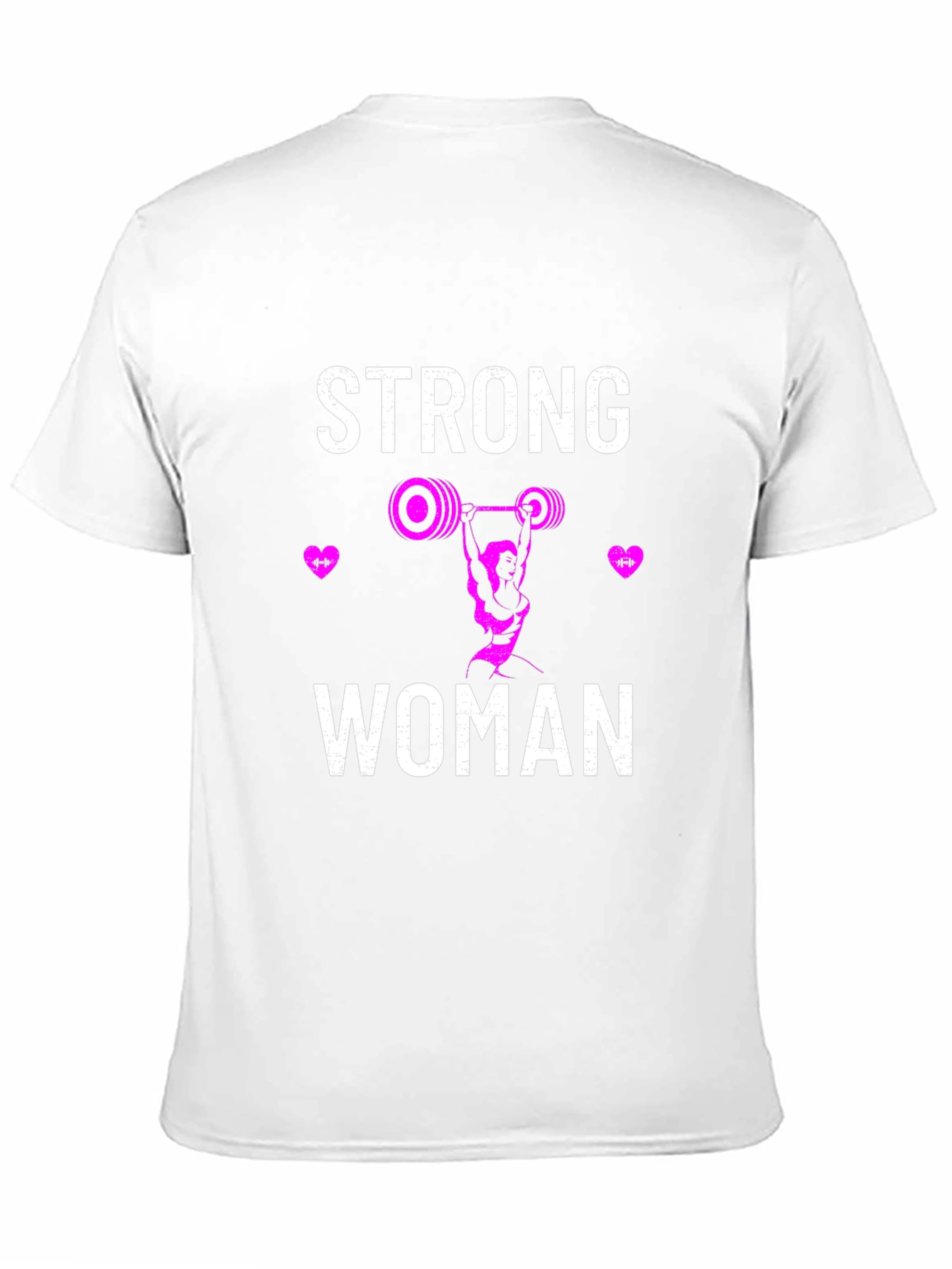 Strong Woman Graphic T-Shirt - Weightlifting Design