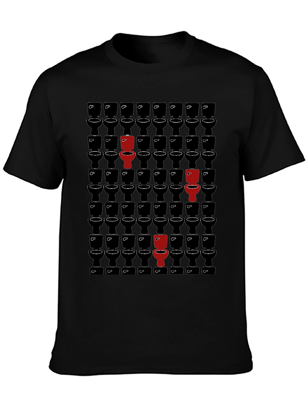 Unique Toilet Pattern T-Shirt
