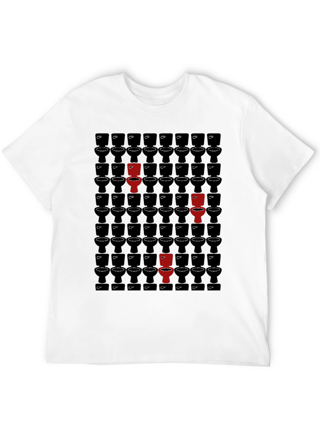 Unique Toilet Pattern T-Shirt