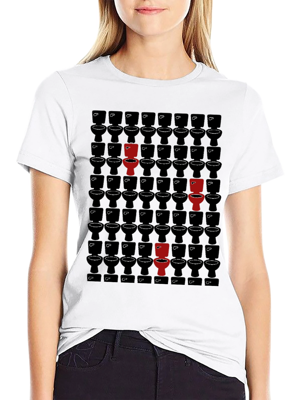 Unique Toilet Pattern T-Shirt