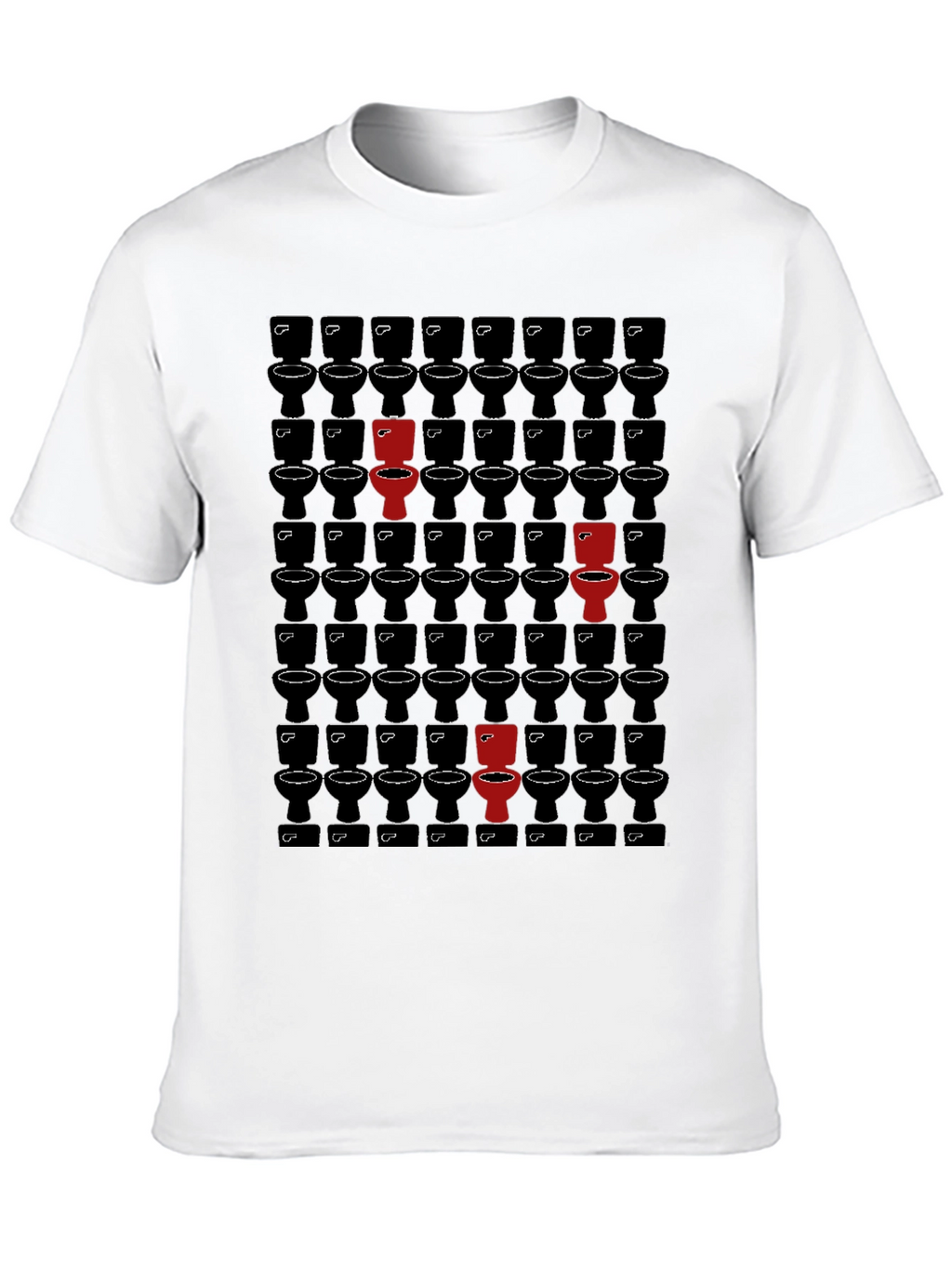 Unique Toilet Pattern T-Shirt