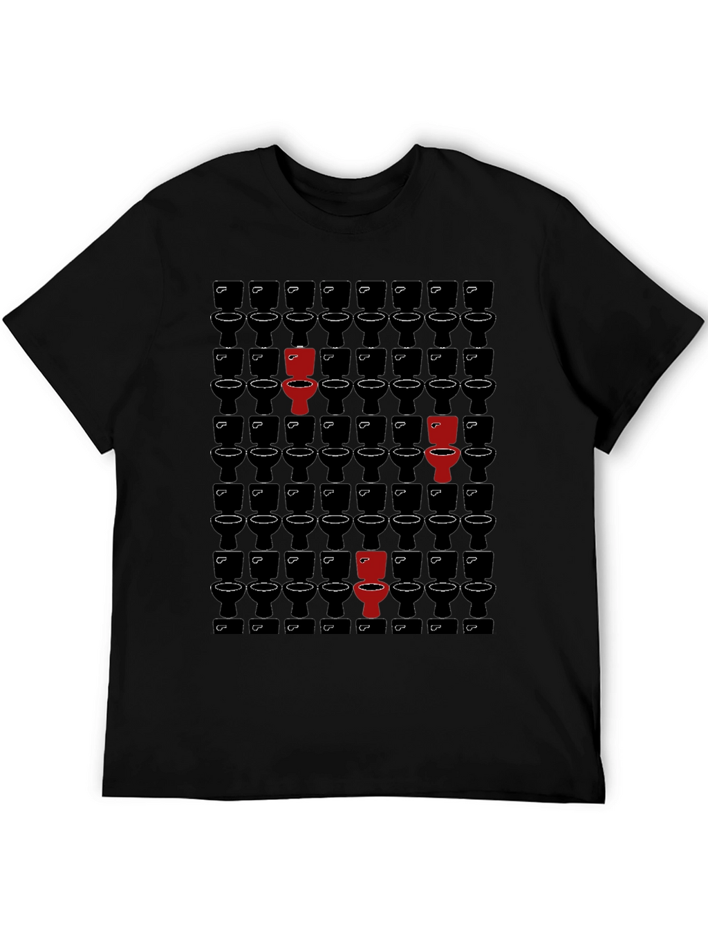 Unique Toilet Pattern T-Shirt