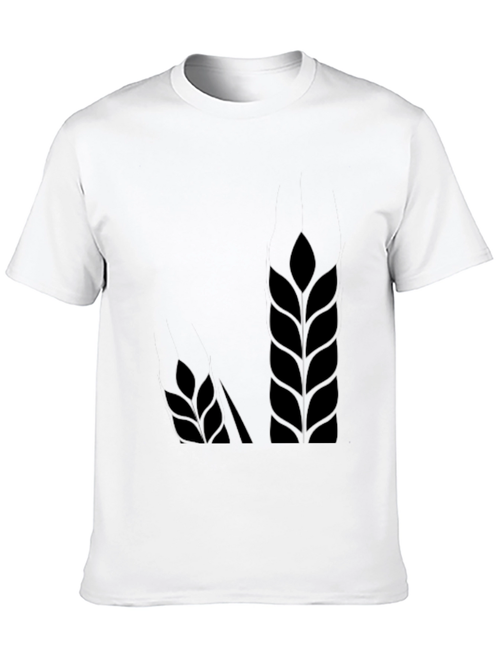 Wheat Graphic Black T-Shirt - Soft Cotton Blend