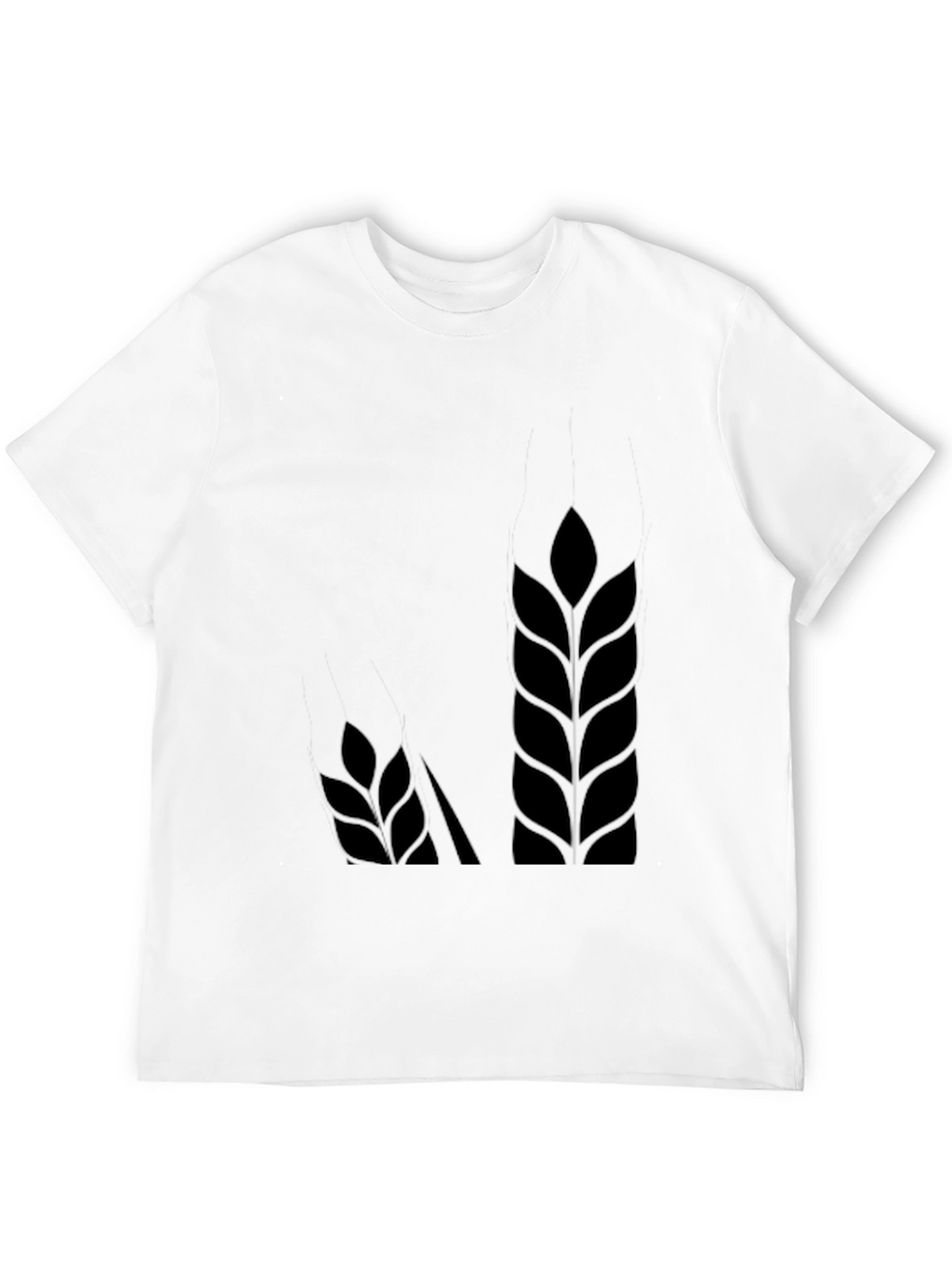 Wheat Graphic Black T-Shirt - Soft Cotton Blend