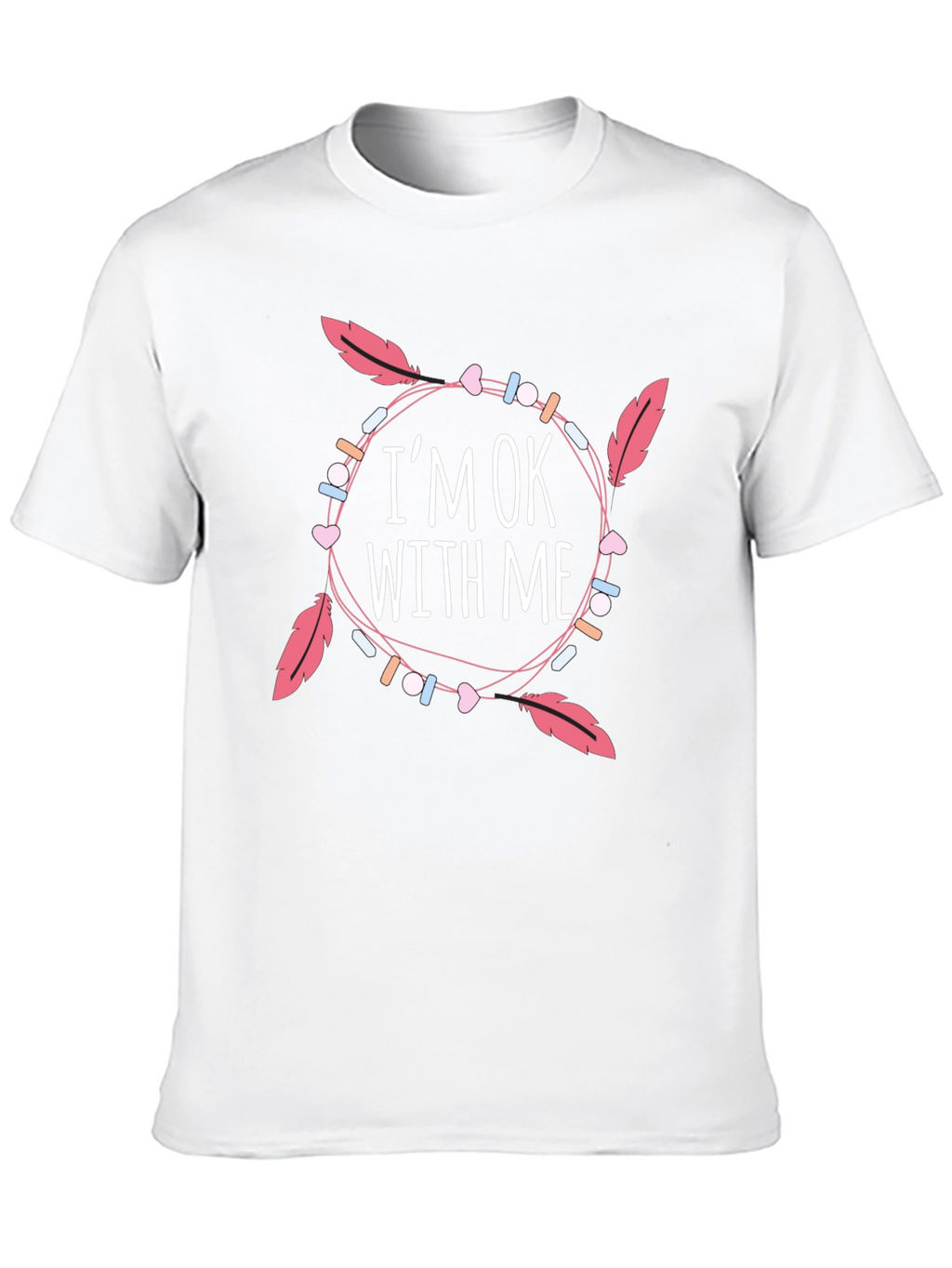 Im OK With Me Graphic Print Black T-Shirt